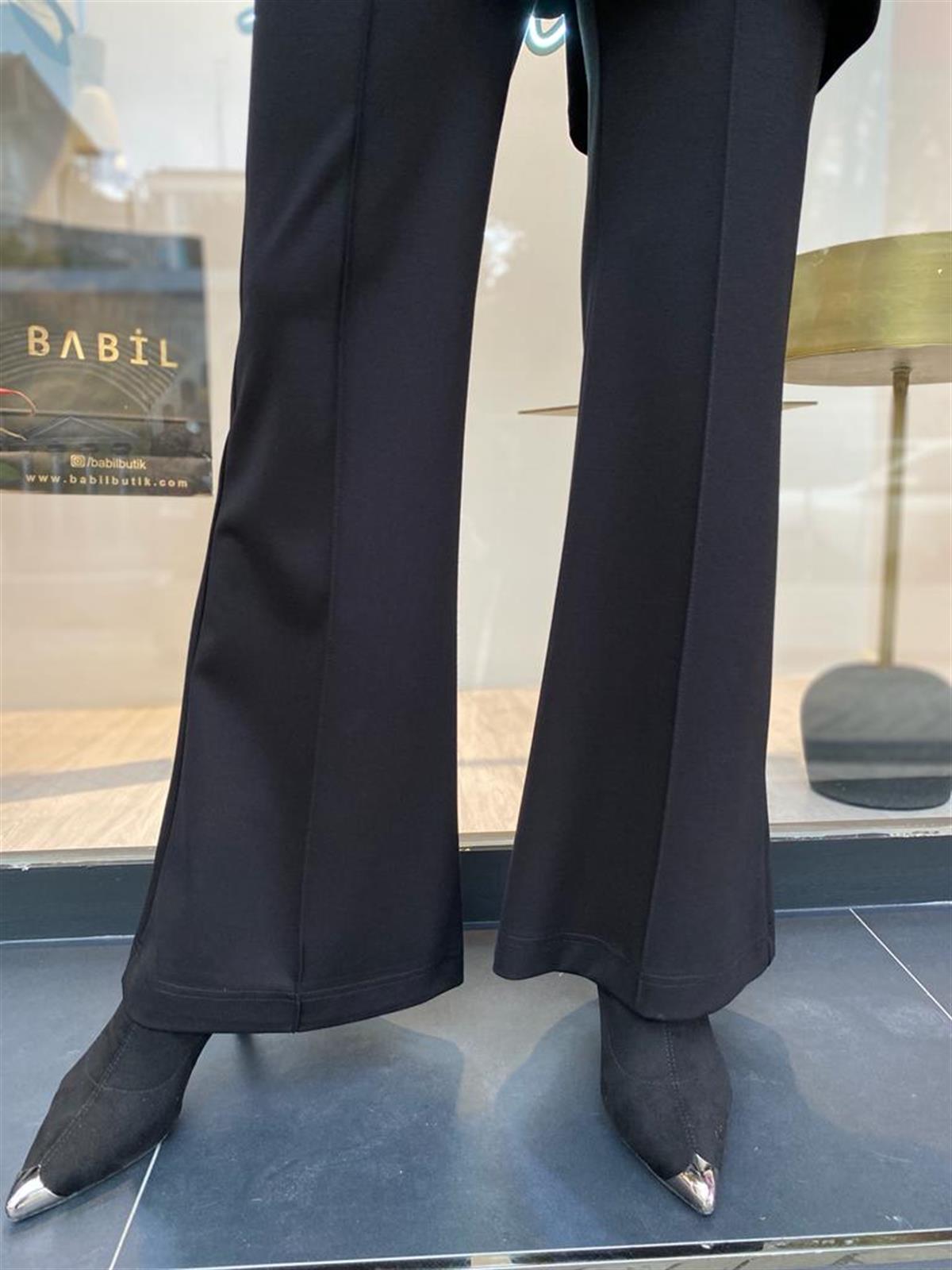 Misswhence Bol Paça Pantolon Siyah 34129