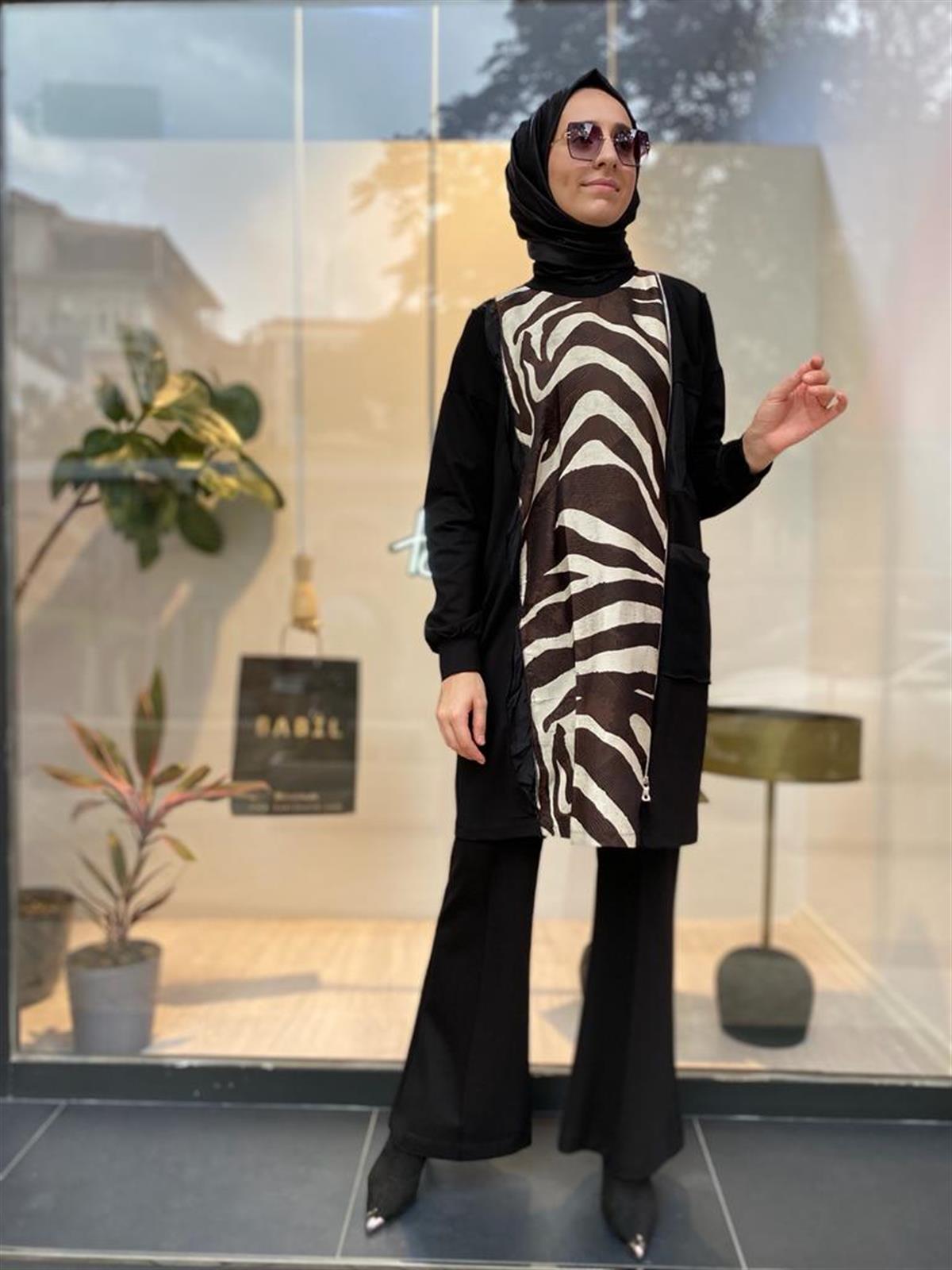 Misswhence Bol Paça Pantolon Siyah 34129