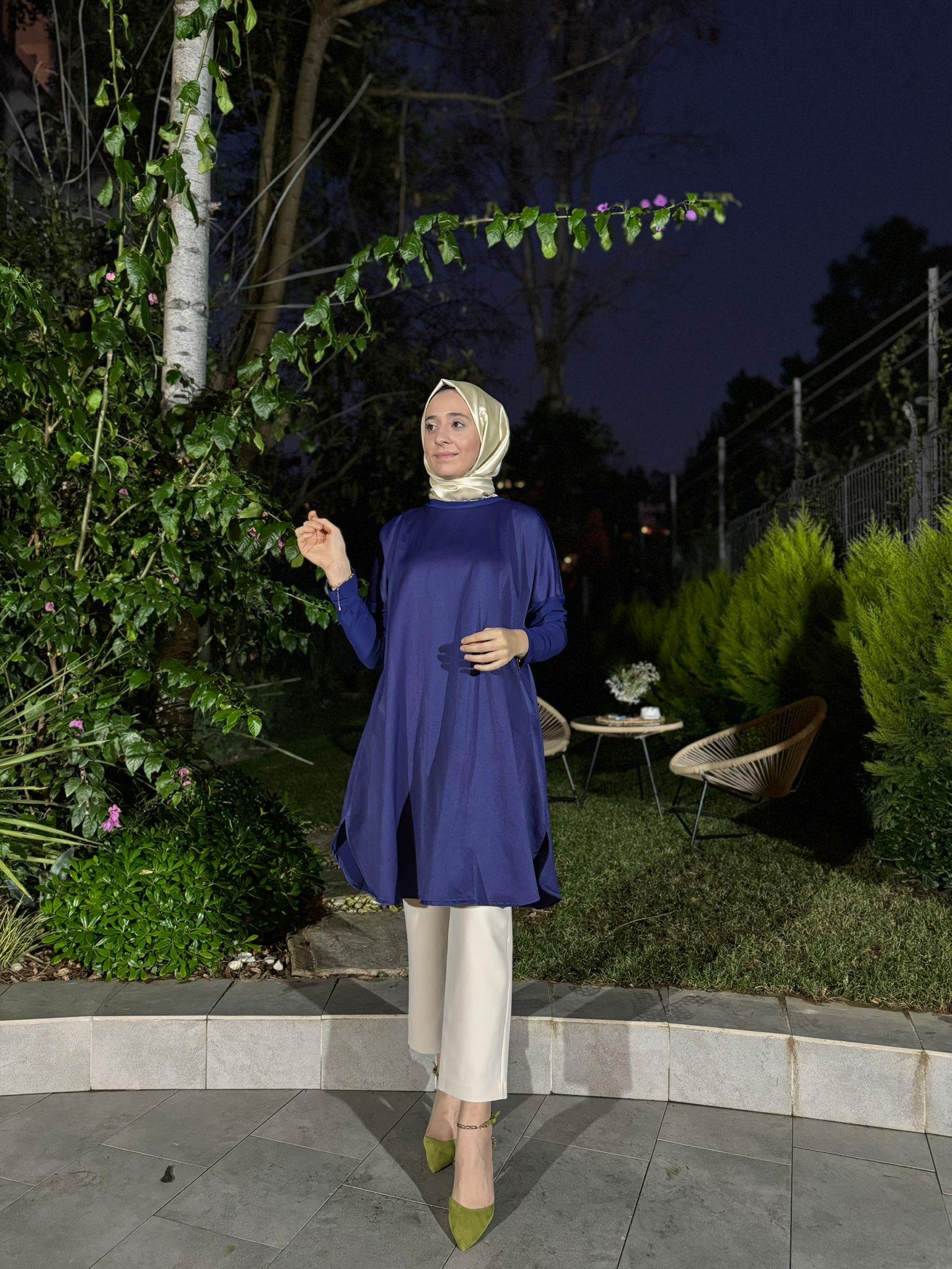 Misswhence Boyunluklu Tunik Mor 34030