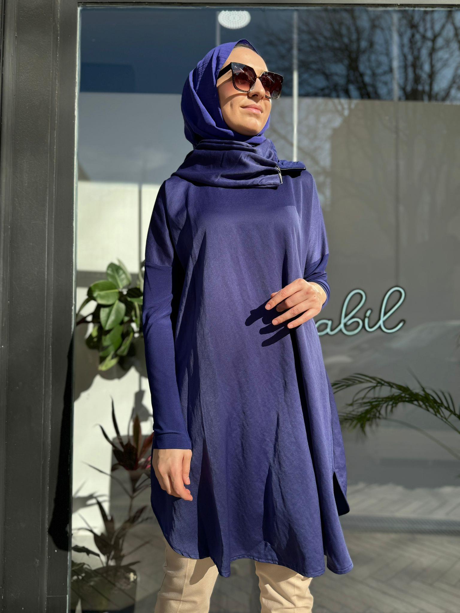 Misswhence Boyunluklu Tunik Mor 34030