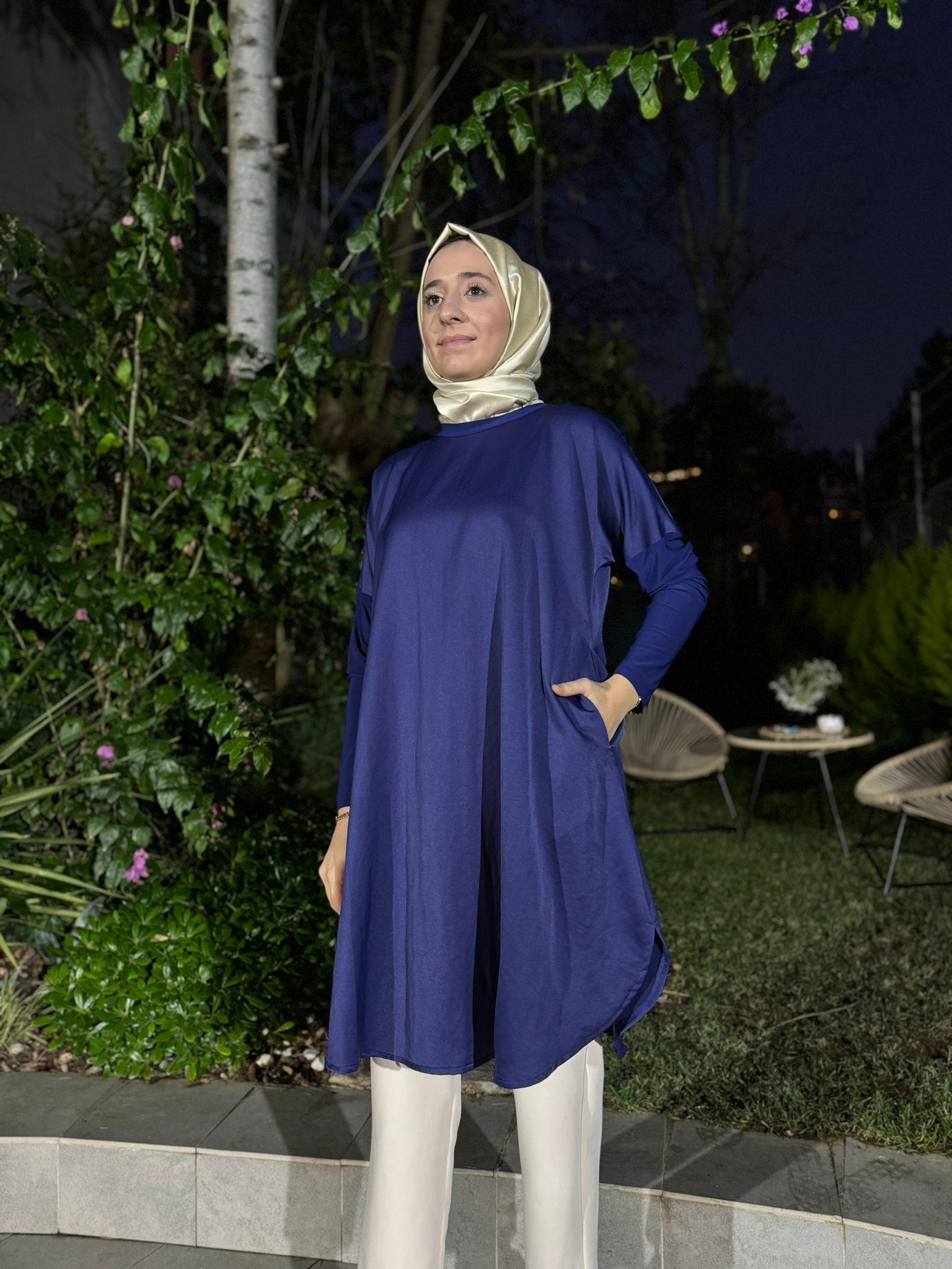 Misswhence Boyunluklu Tunik Mor 34030