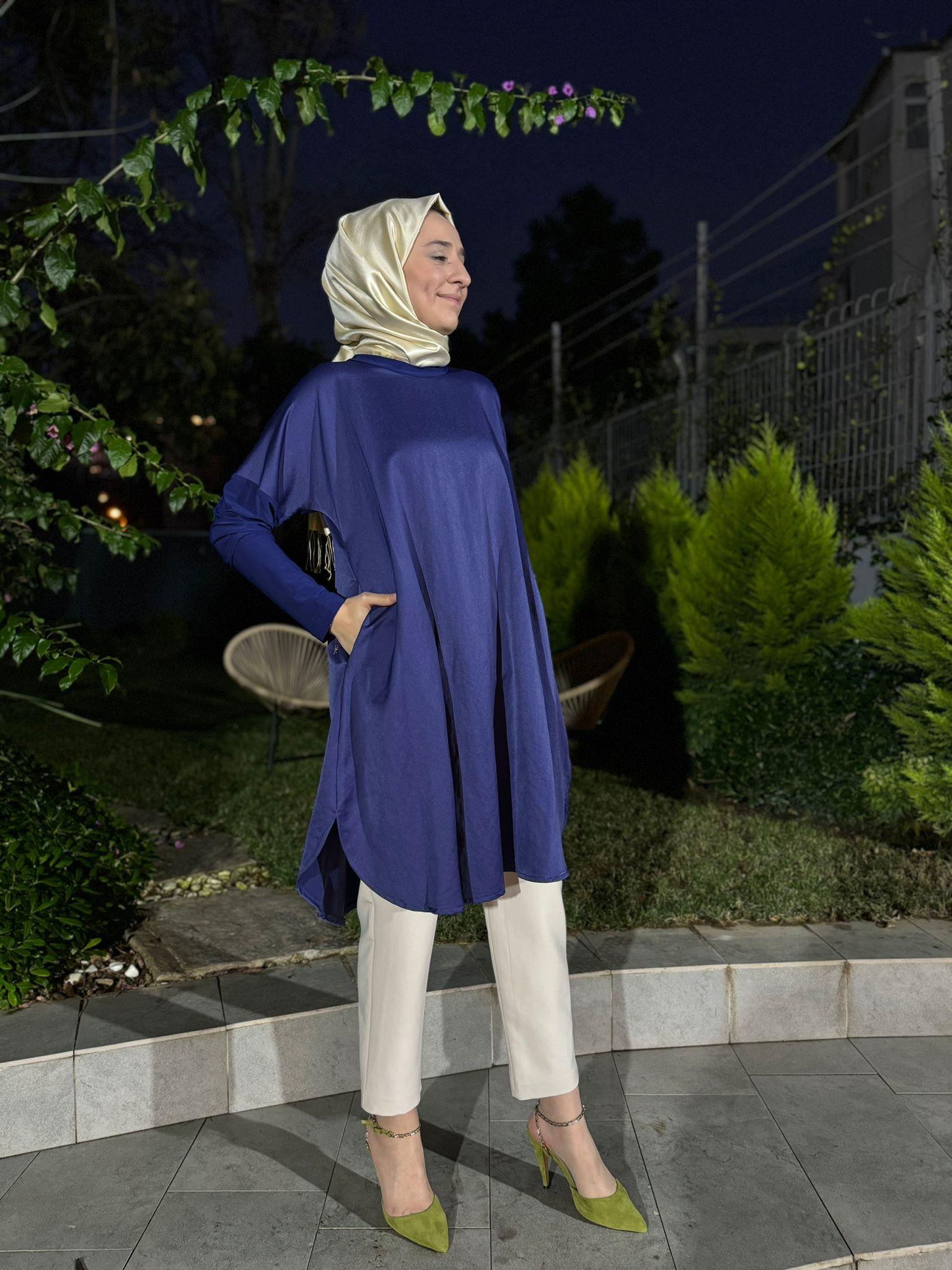 Misswhence Boyunluklu Tunik Mor 34030