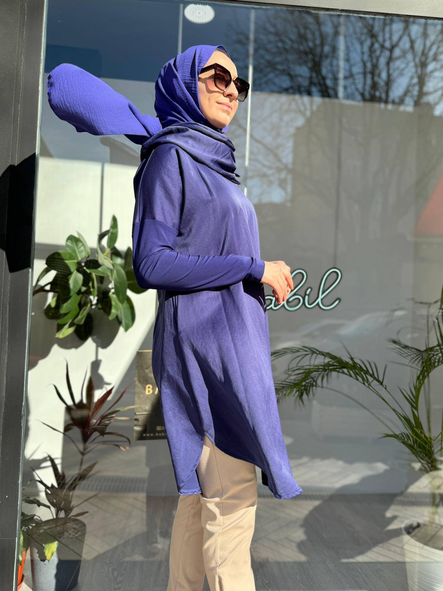 Misswhence Boyunluklu Tunik Mor 34030