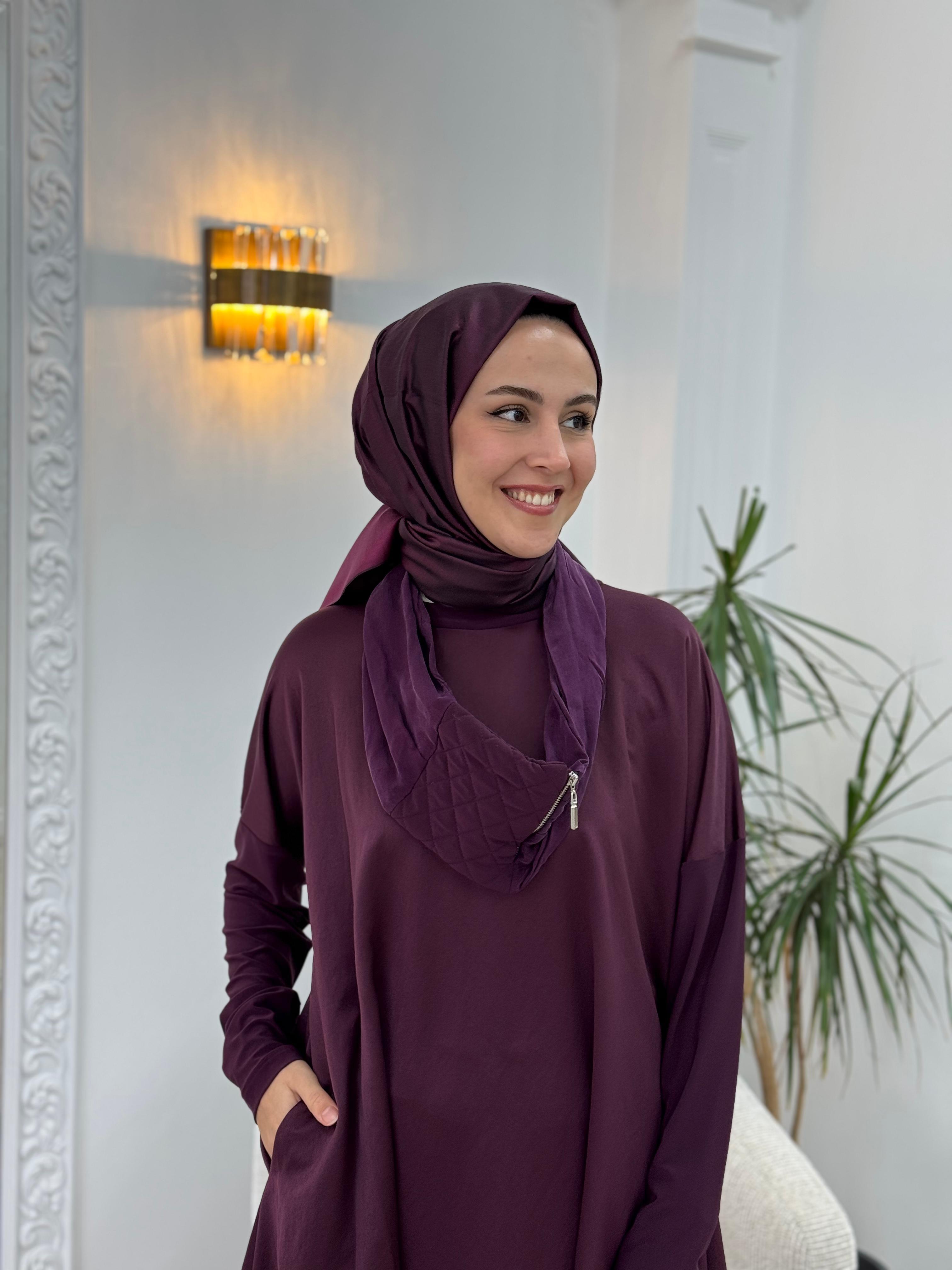 Misswhence Boyunluklu Tunik Mürdüm 34030