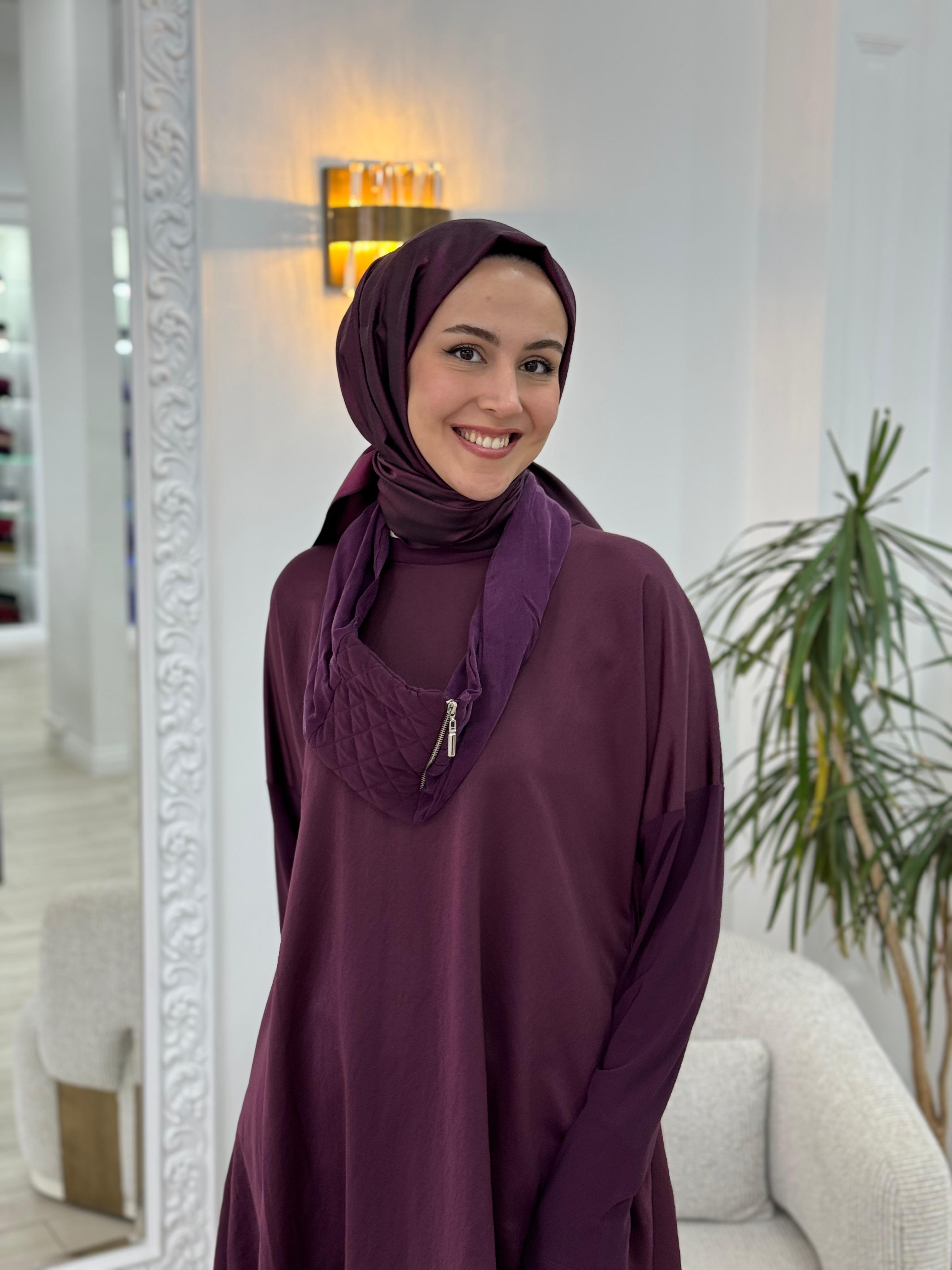 Misswhence Boyunluklu Tunik Mürdüm 34030
