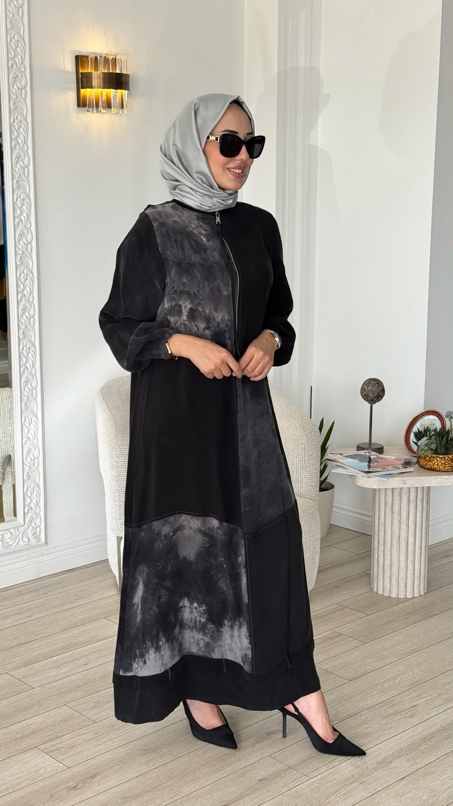 Misswhence Buğulu Desenli Elbise 39805