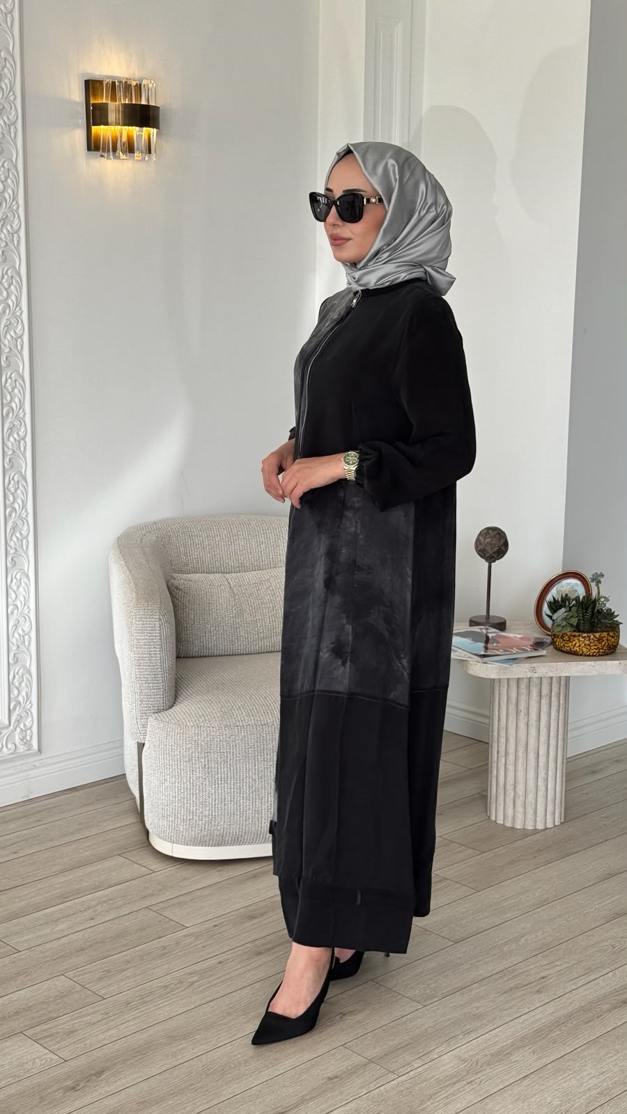 Misswhence Buğulu Desenli Elbise 39805