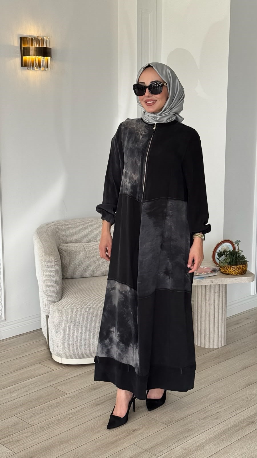 Misswhence Buğulu Desenli Elbise 39805