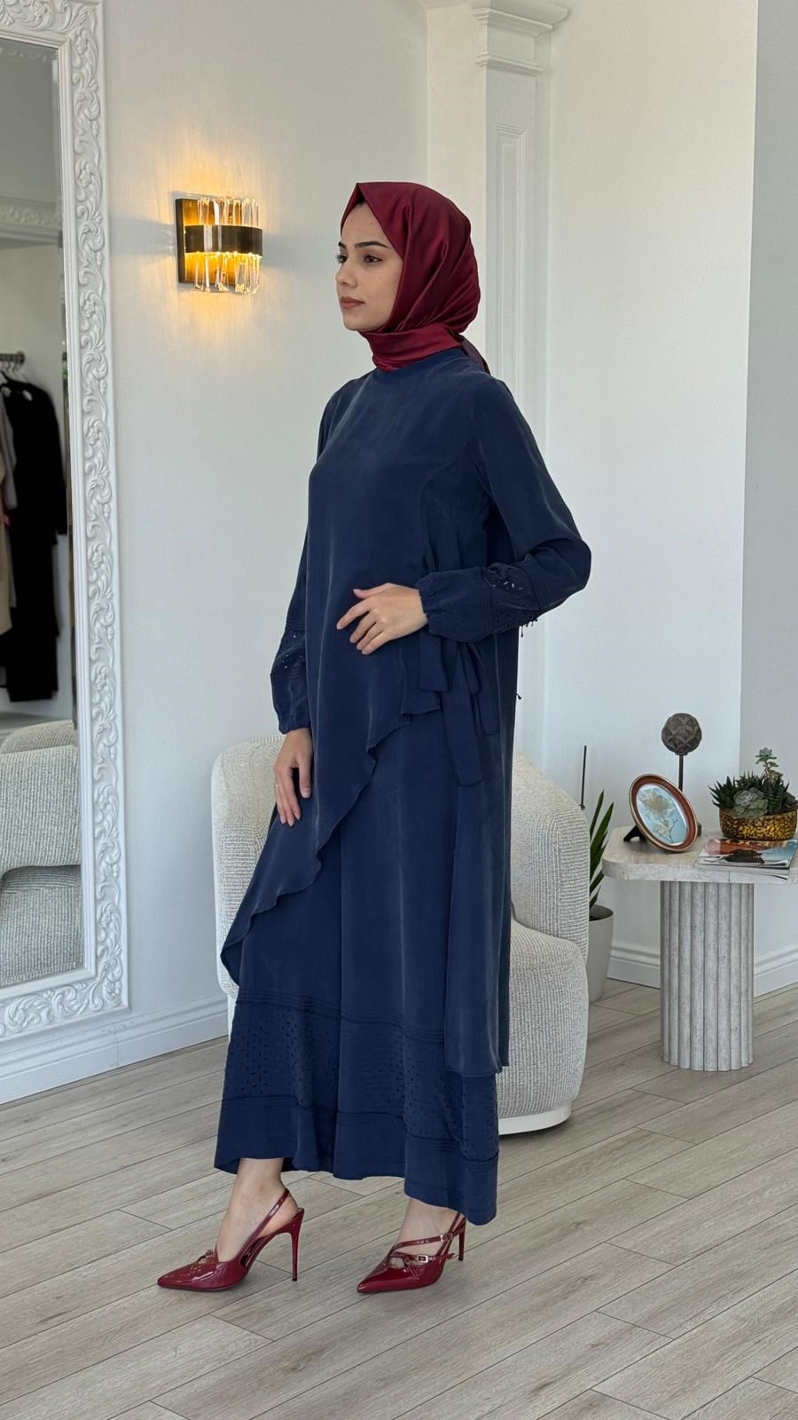 Misswhence Çapraz Kesim Uzun Takım 39003