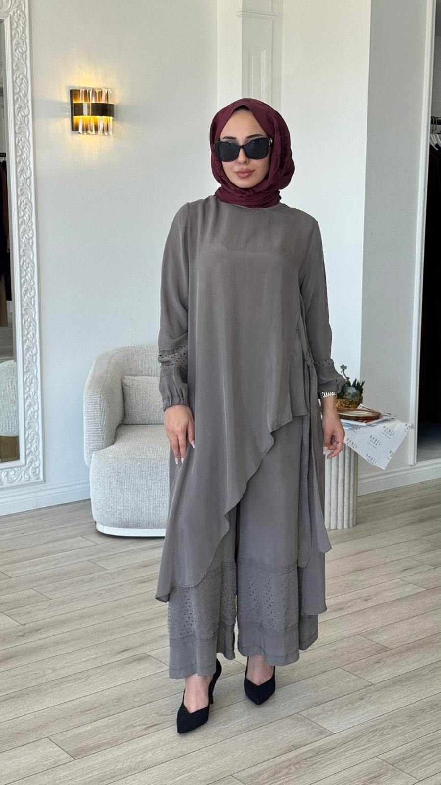 Misswhence Çapraz Kesim Uzun Takım 39003