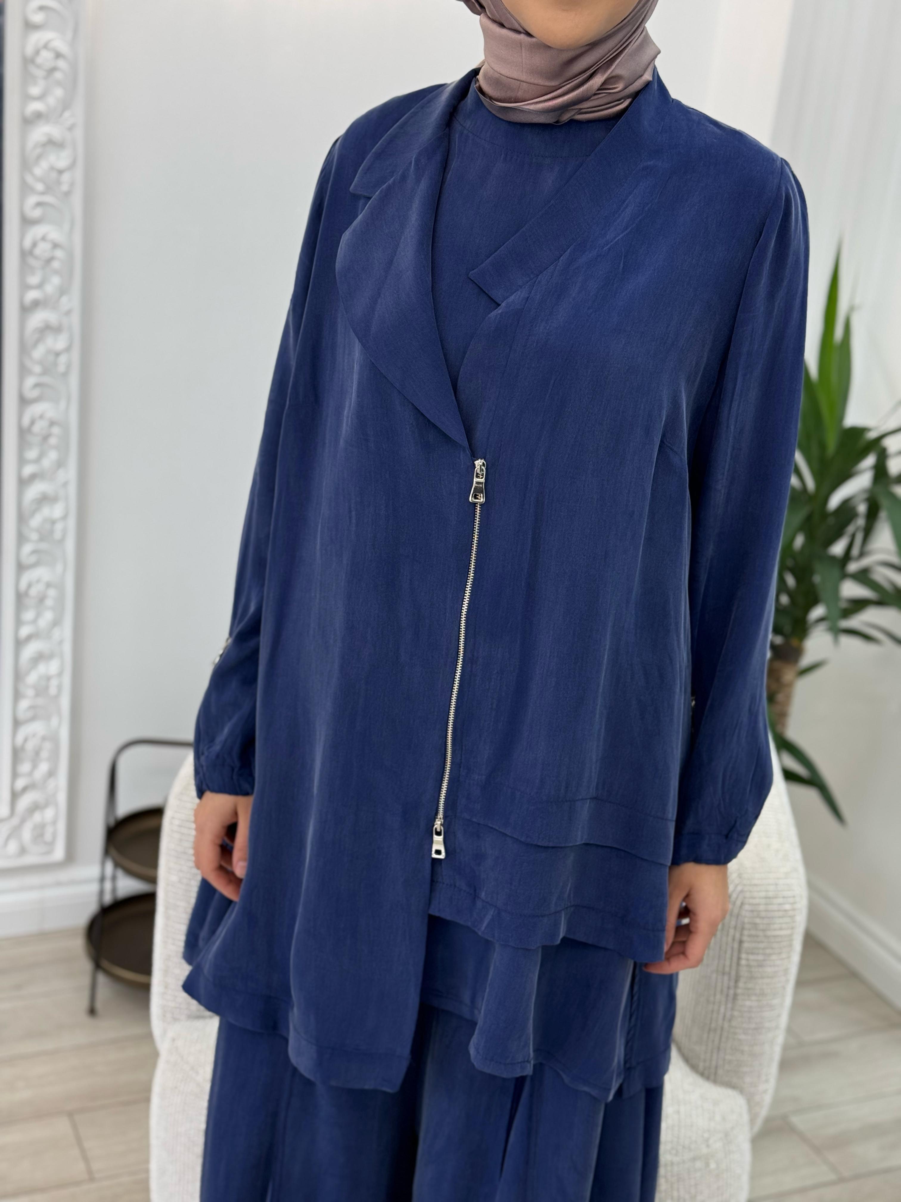 Misswhence Ceket Pantolon Takım İndigo 37205