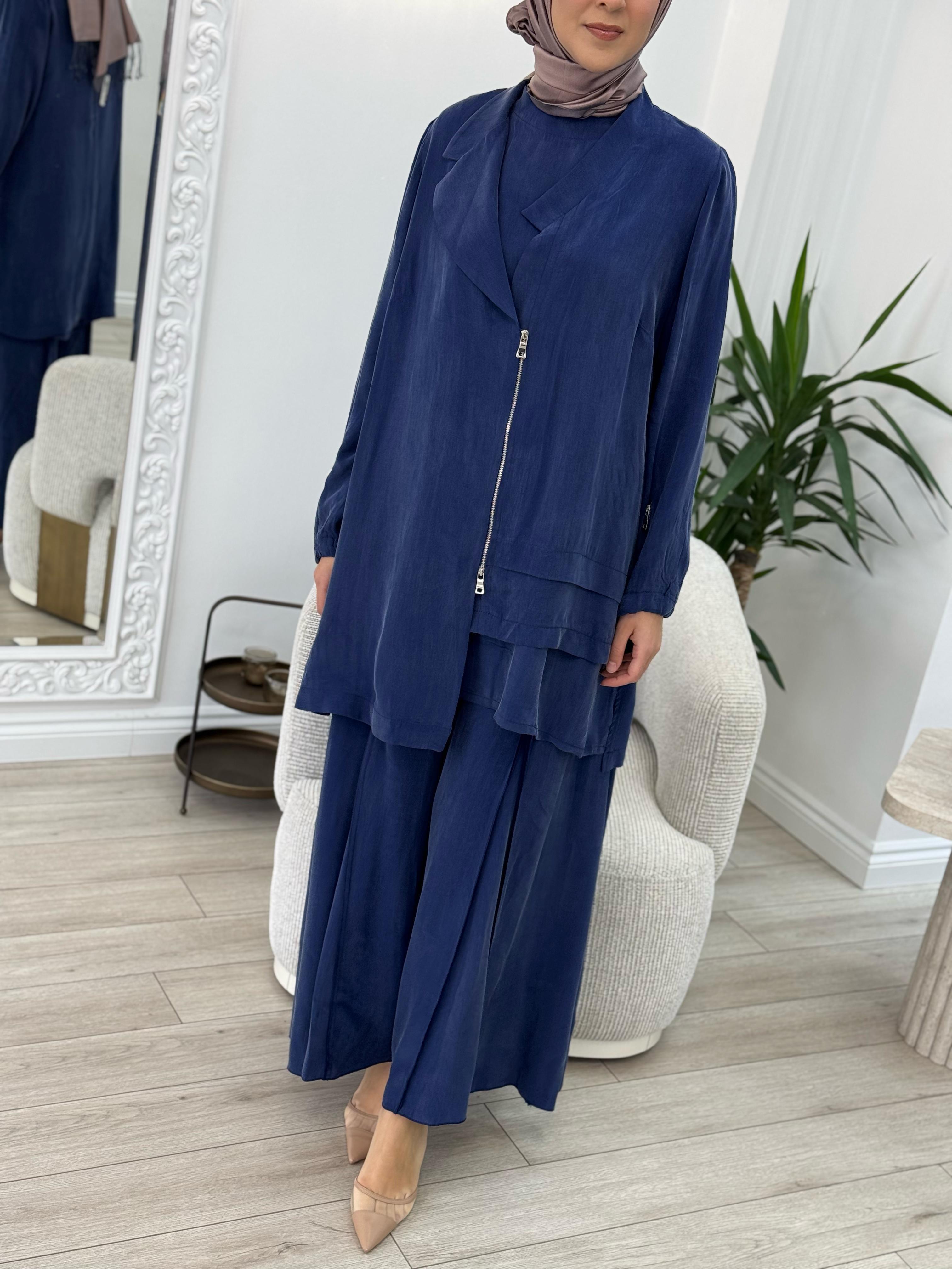 Misswhence Ceket Pantolon Takım İndigo 37205