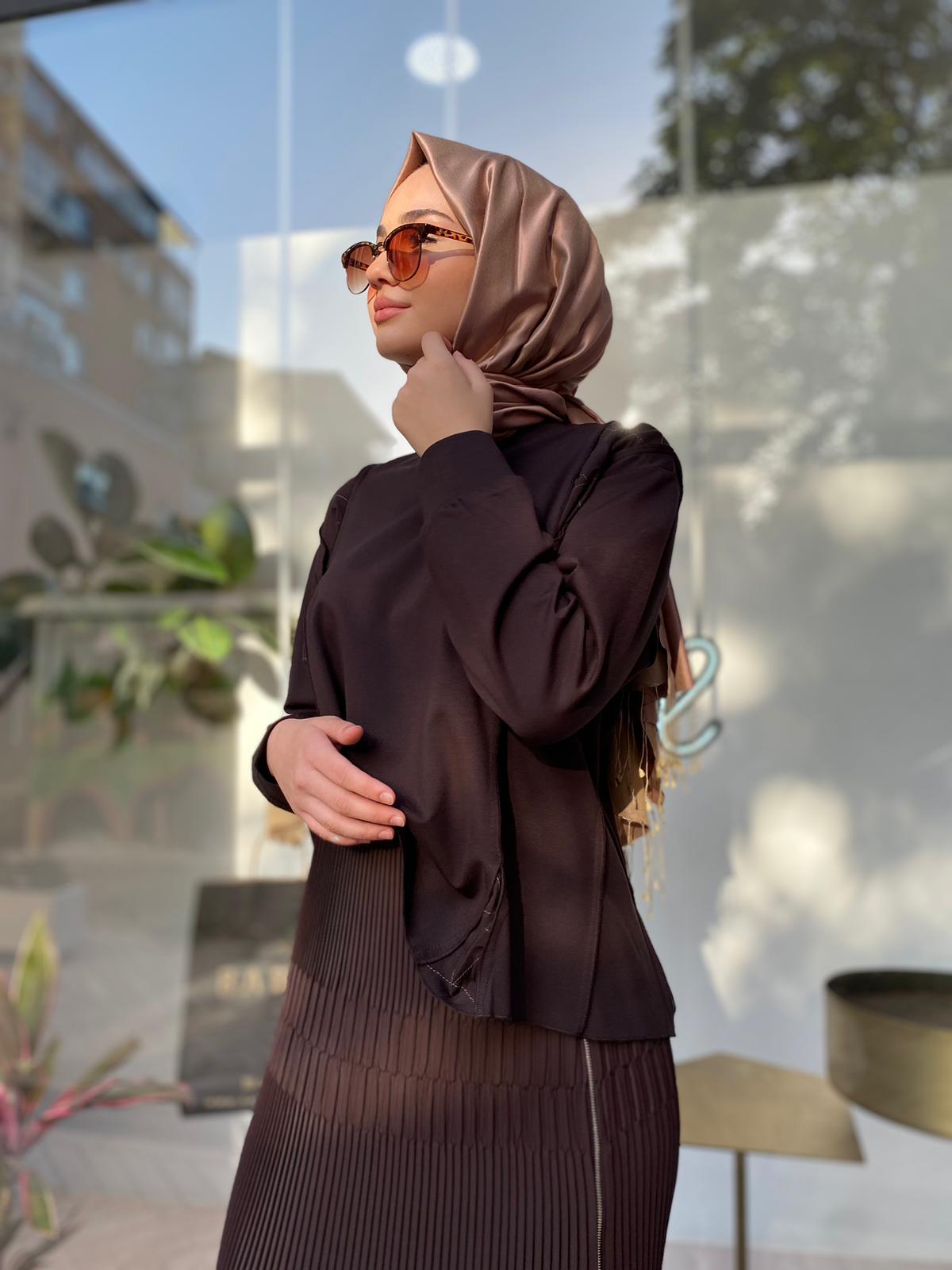 Misswhence Çelik Örme Kısa Tunik Haki 34029