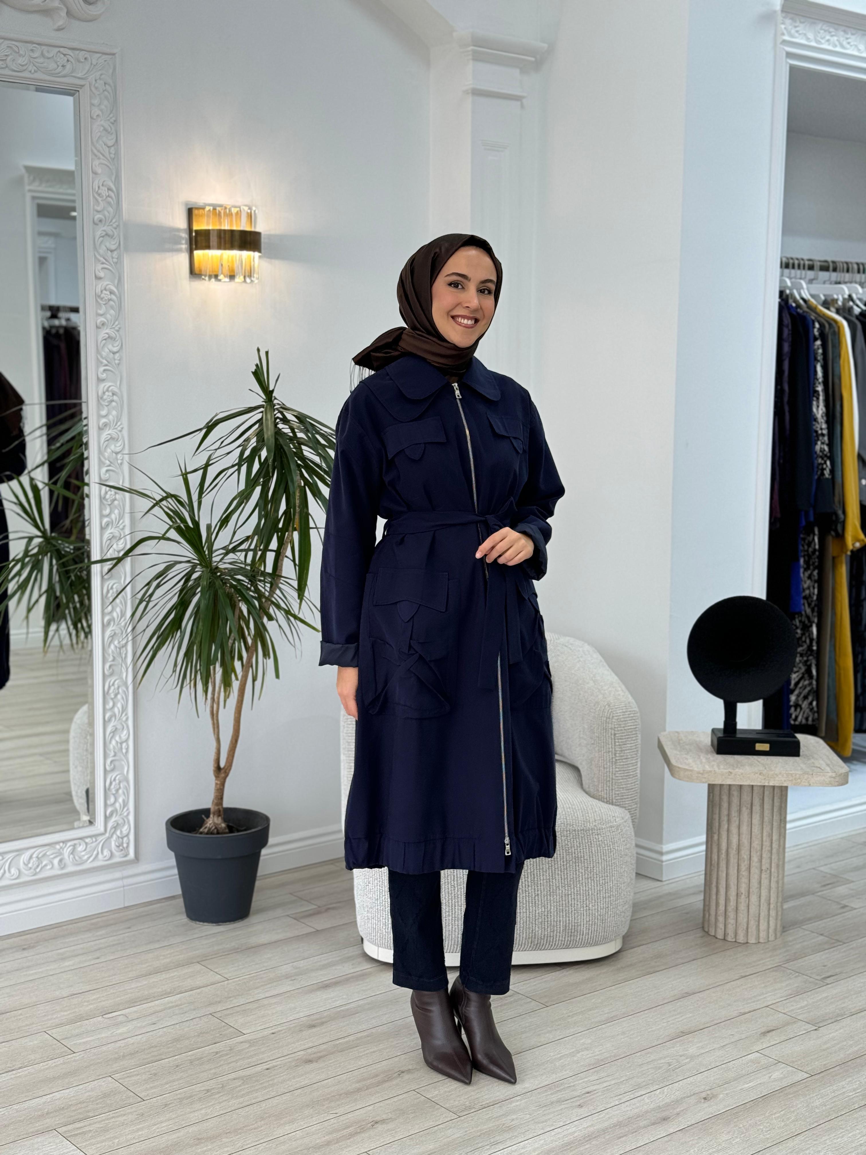 Misswhence Cep Detaylı Kap Lacivert 36404