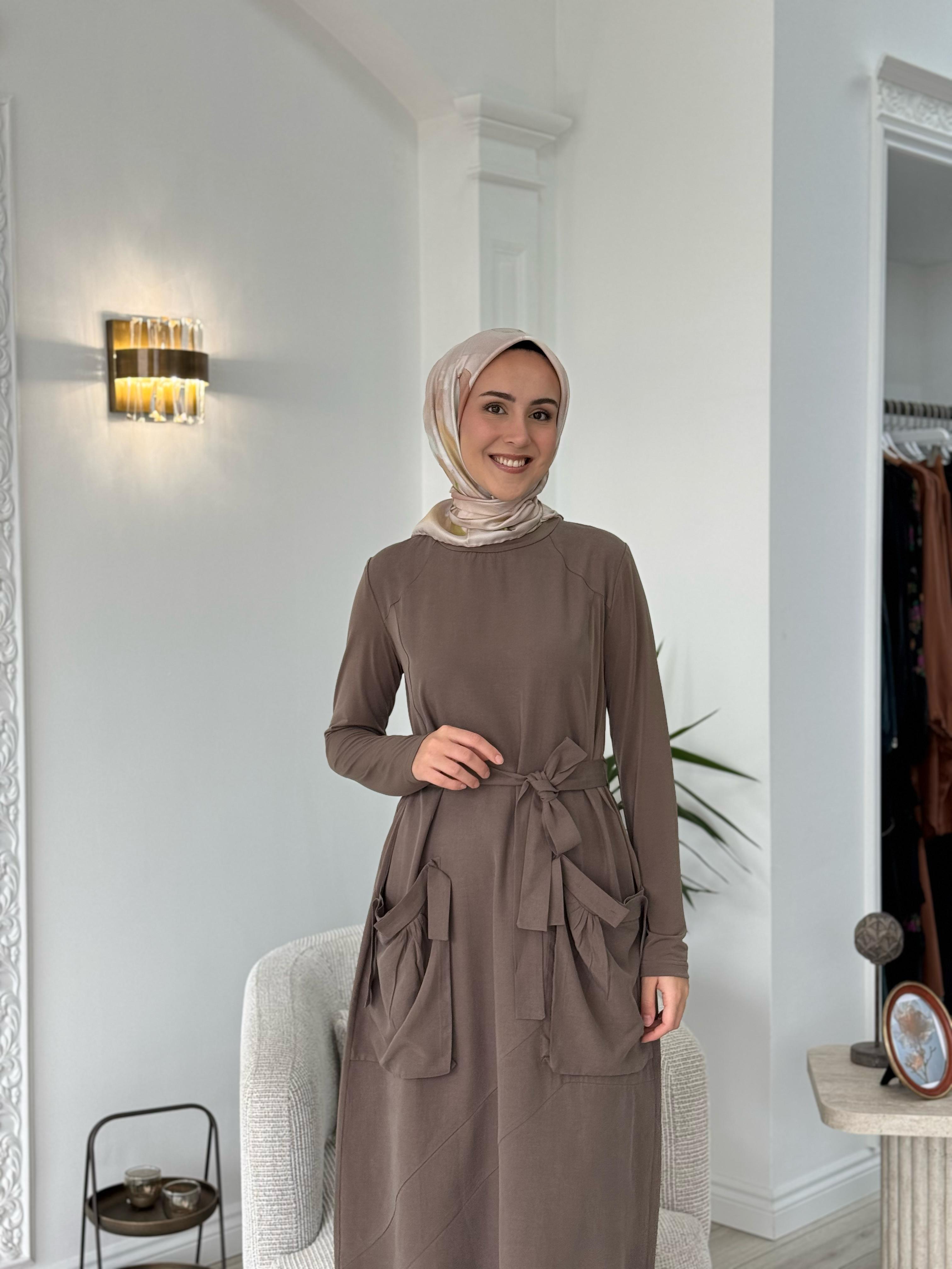 Misswhence Cep Detaylı Tensel Elbise Vizon Siyah 37814