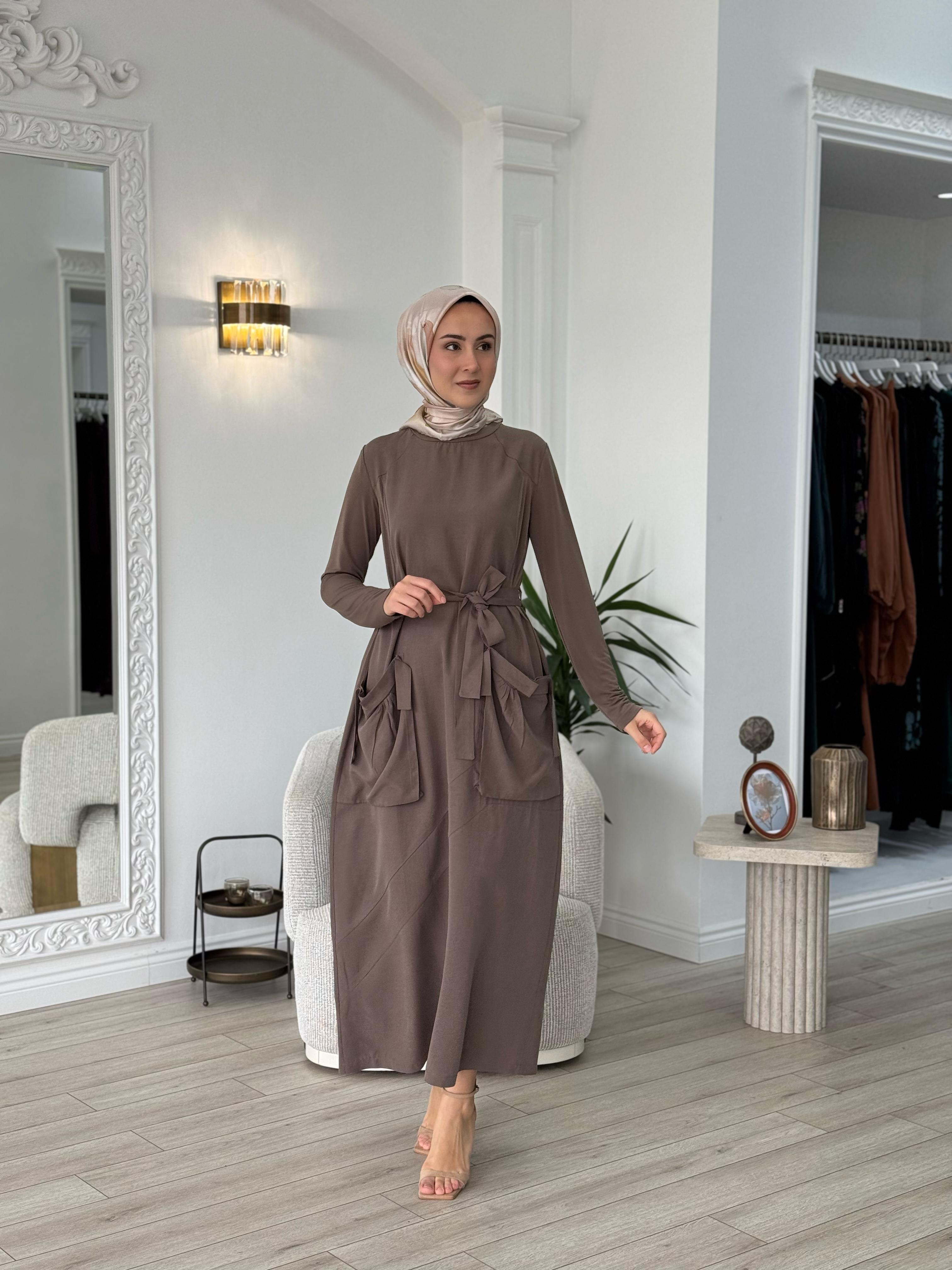 Misswhence Cep Detaylı Tensel Elbise Vizon Siyah 37814