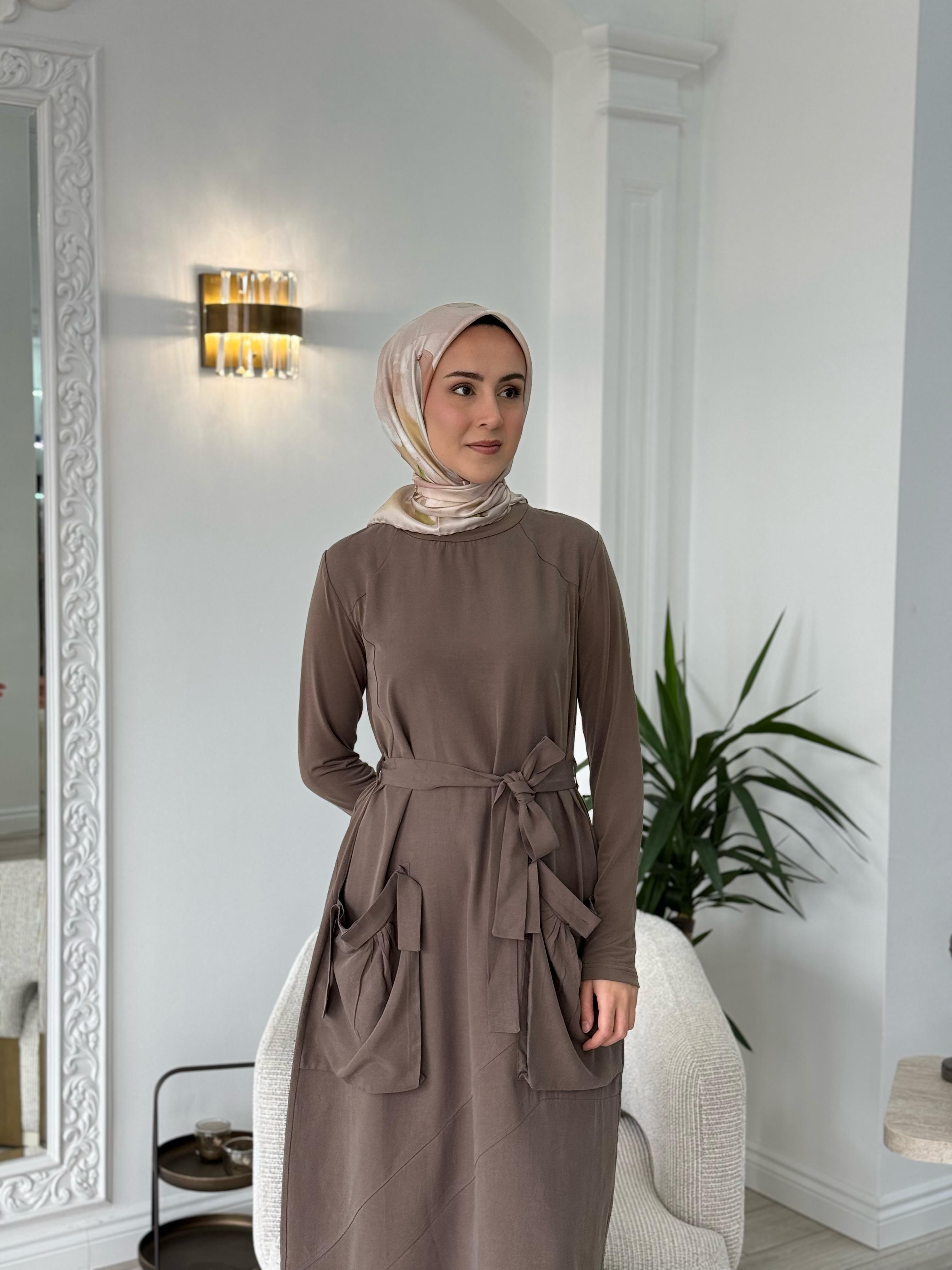 Misswhence Cep Detaylı Tensel Elbise Vizon Siyah 37814