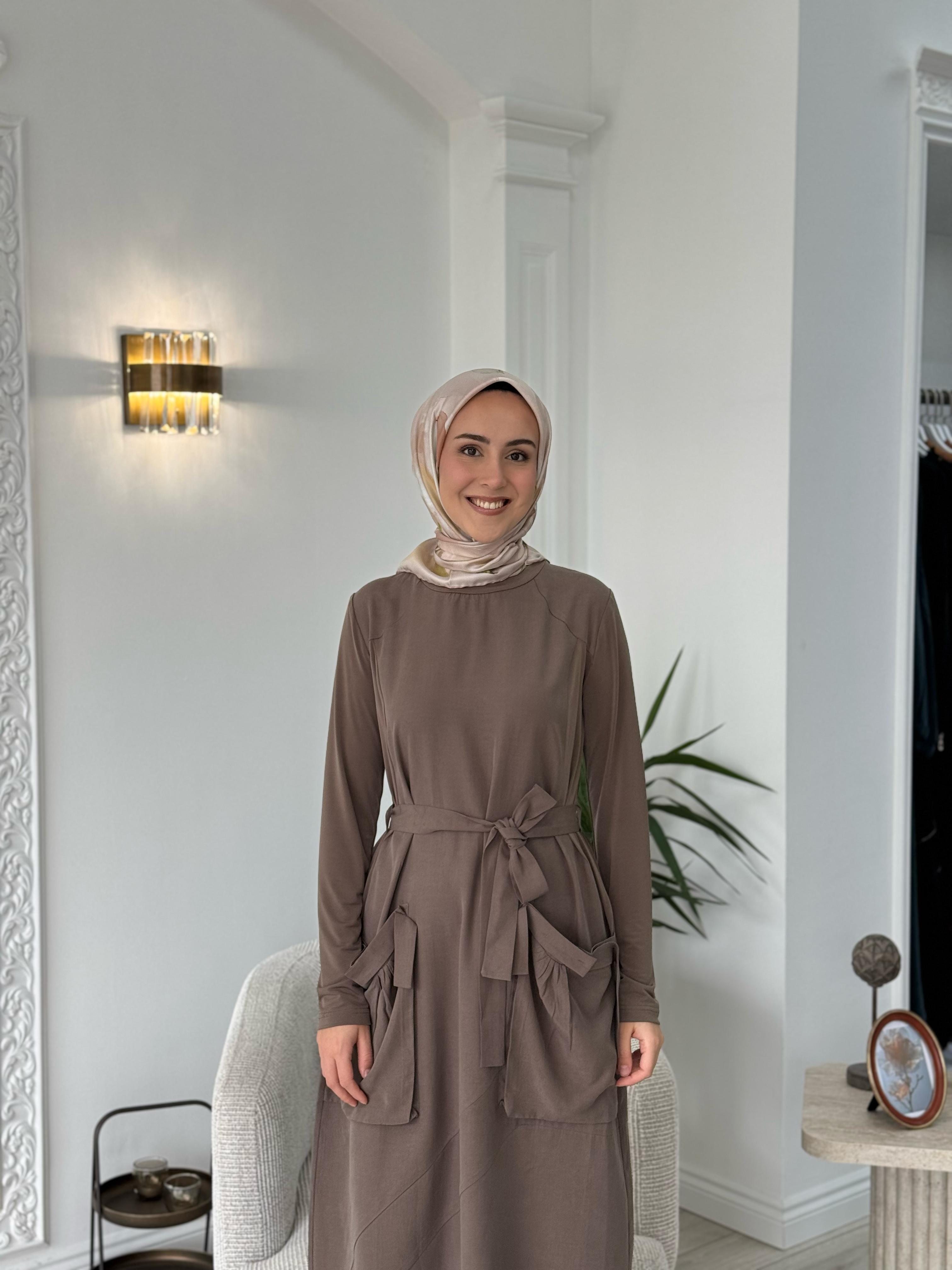 Misswhence Cep Detaylı Tensel Elbise Vizon Siyah 37814
