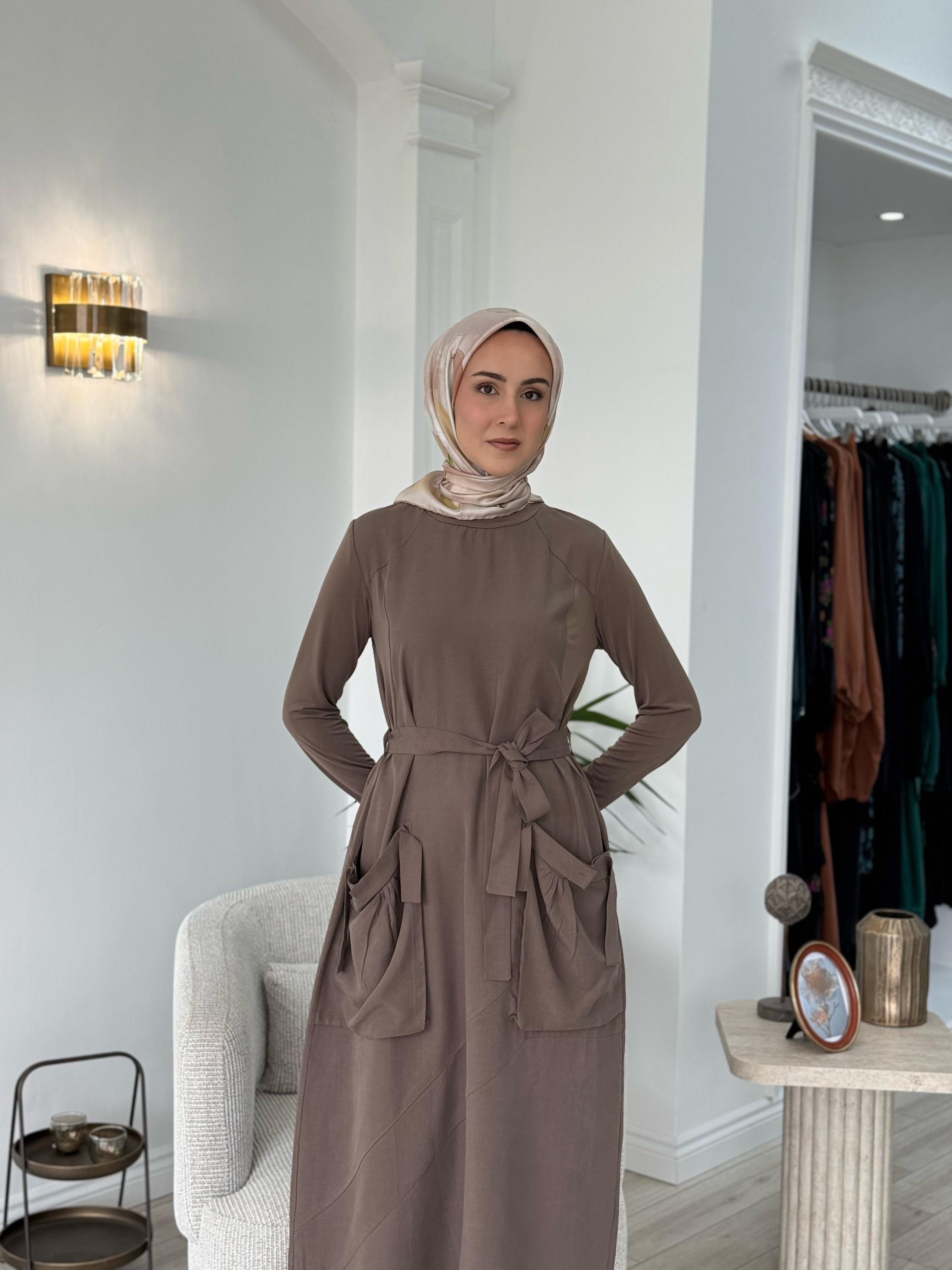 Misswhence Cep Detaylı Tensel Elbise Vizon Siyah 37814