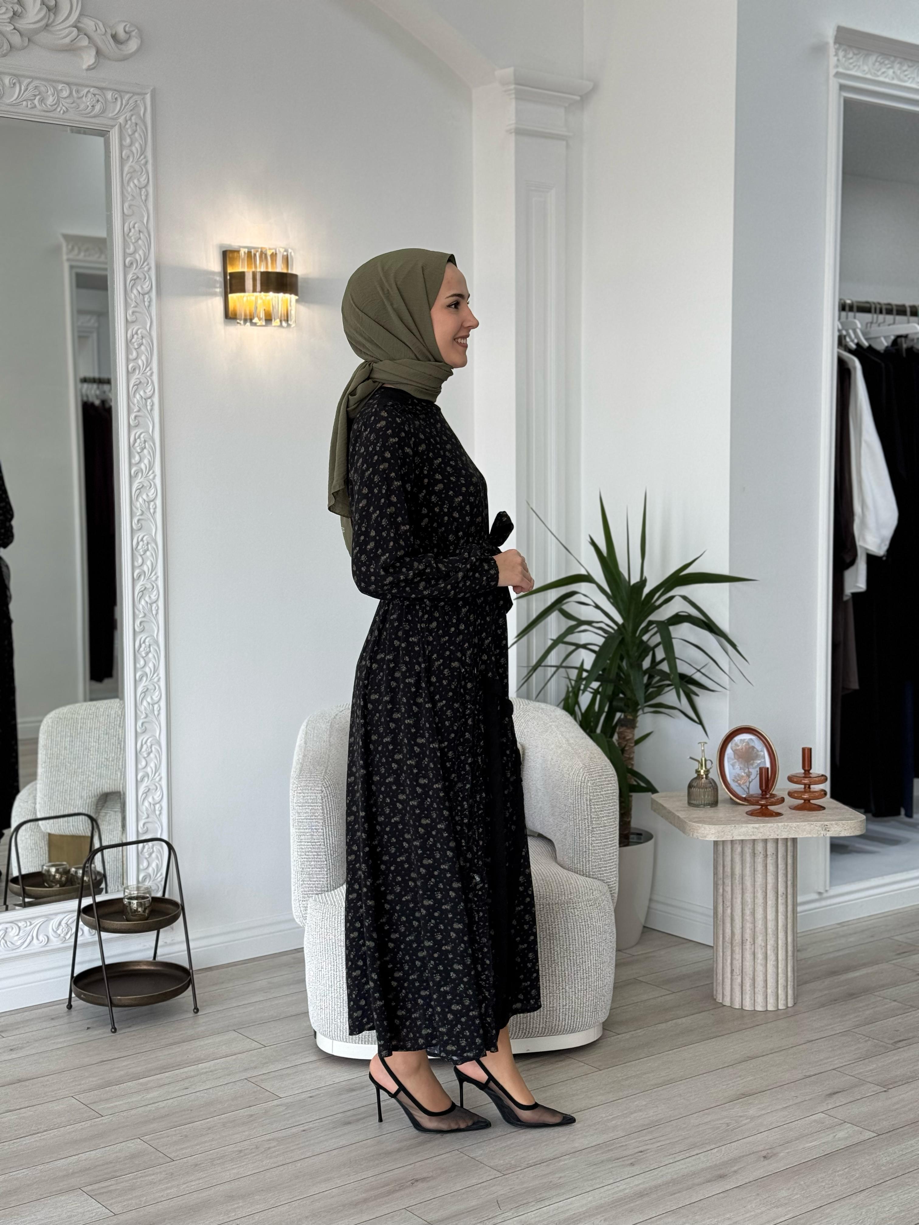 Misswhence Çiçek Desenli Elbise 37813