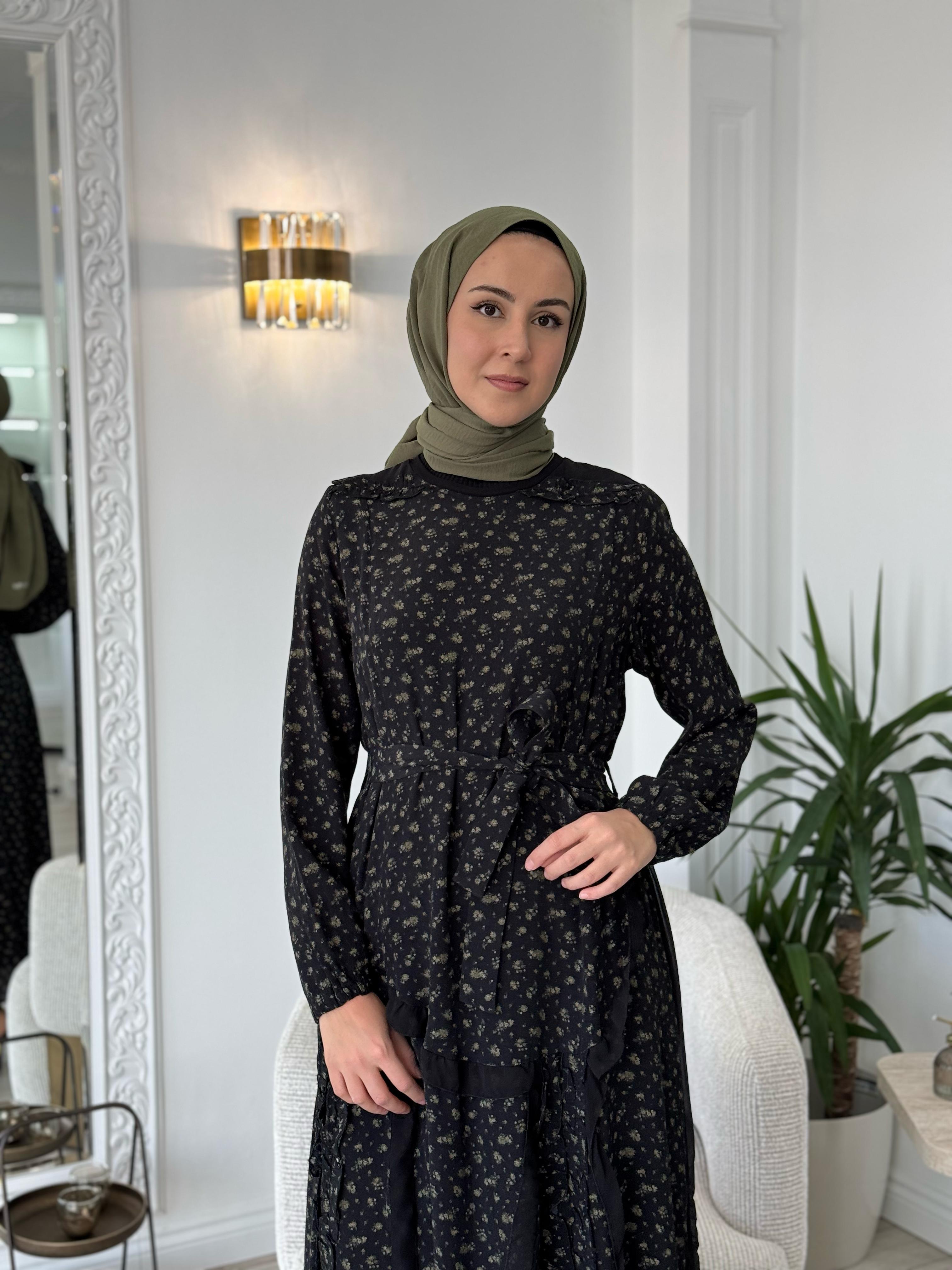 Misswhence Çiçek Desenli Elbise 37813