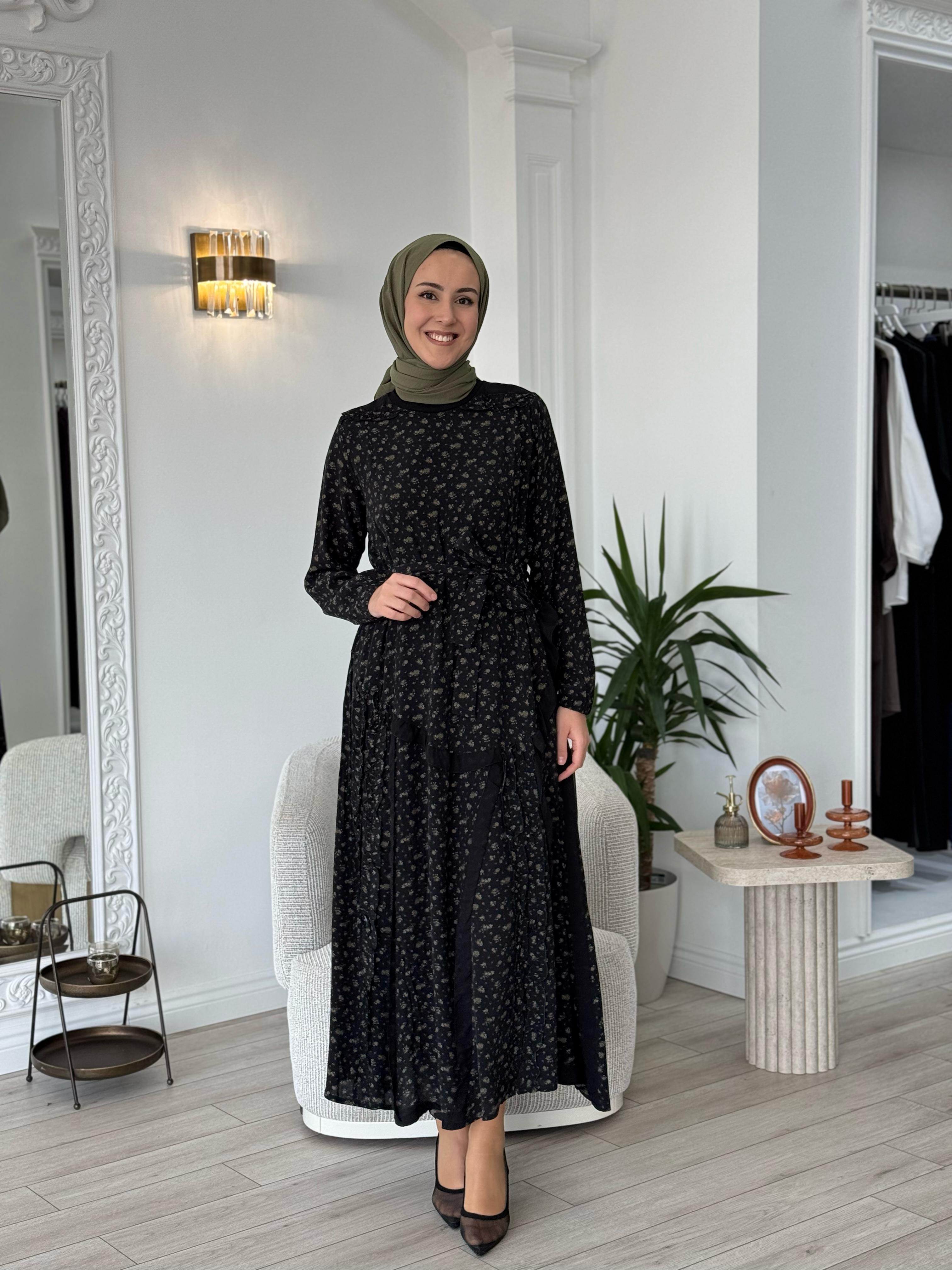Misswhence Çiçek Desenli Elbise 37813