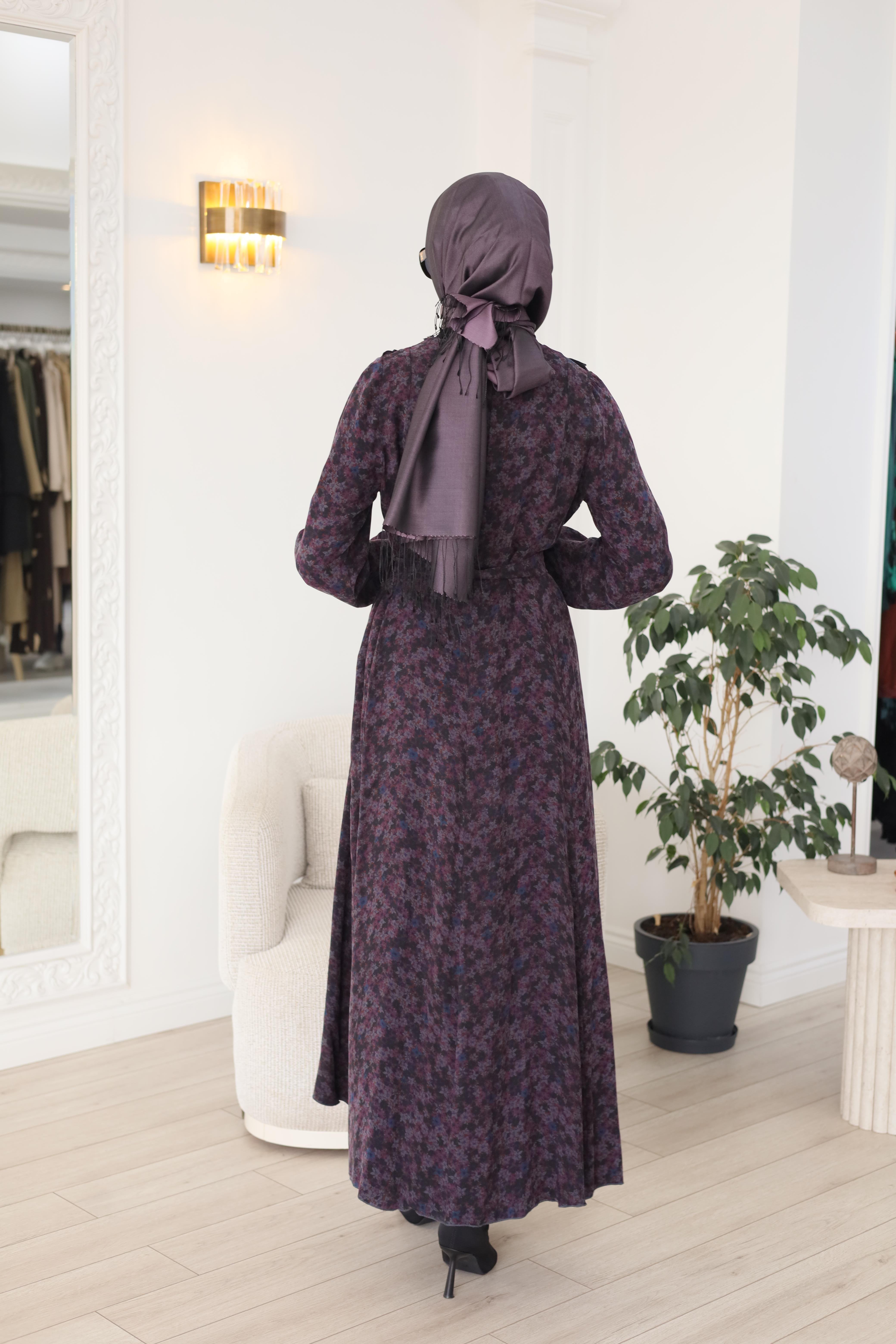 Misswhence Çiçek Desenli Elbise 38829