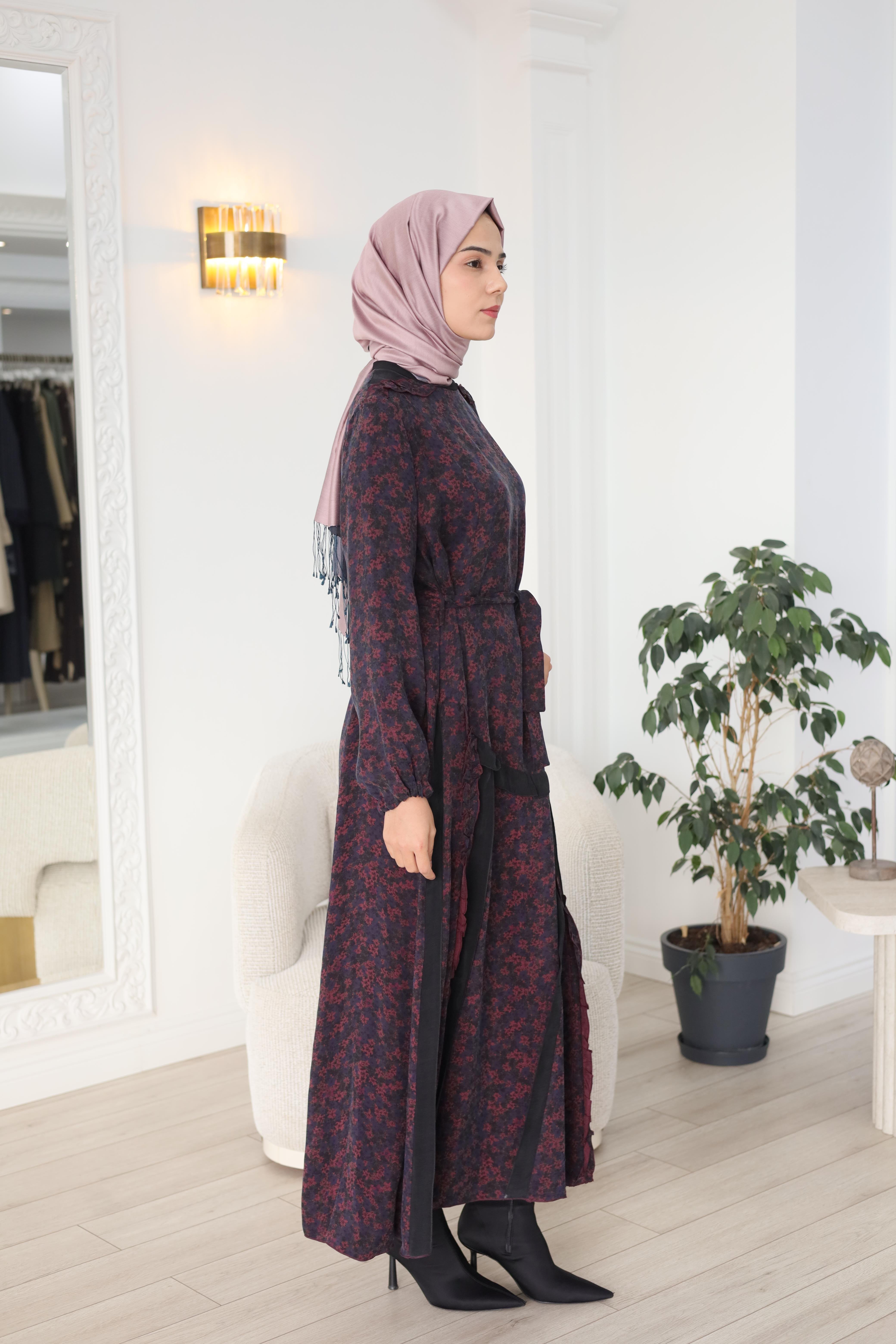 Misswhence Çiçek Desenli Elbise 38829