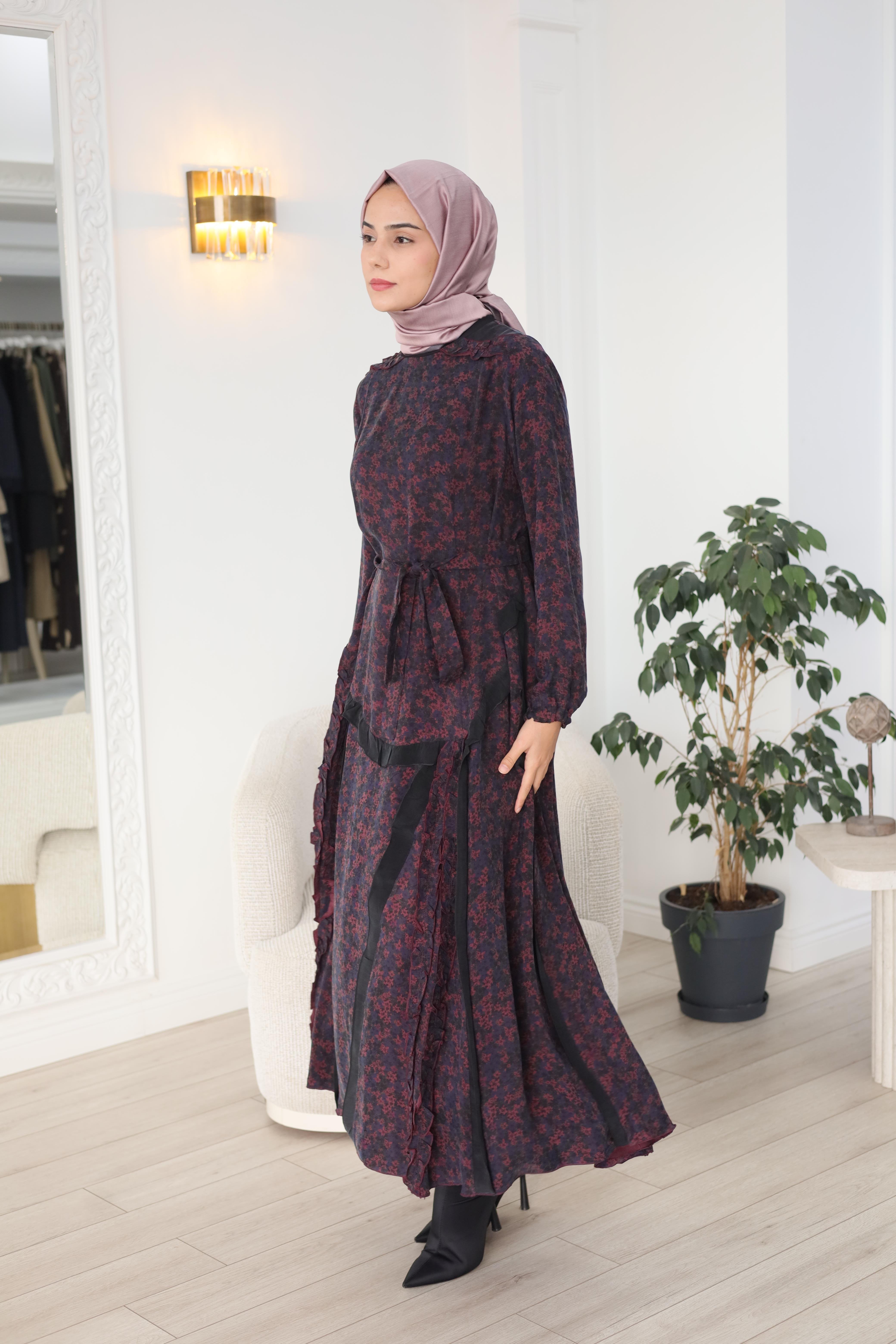 Misswhence Çiçek Desenli Elbise 38829