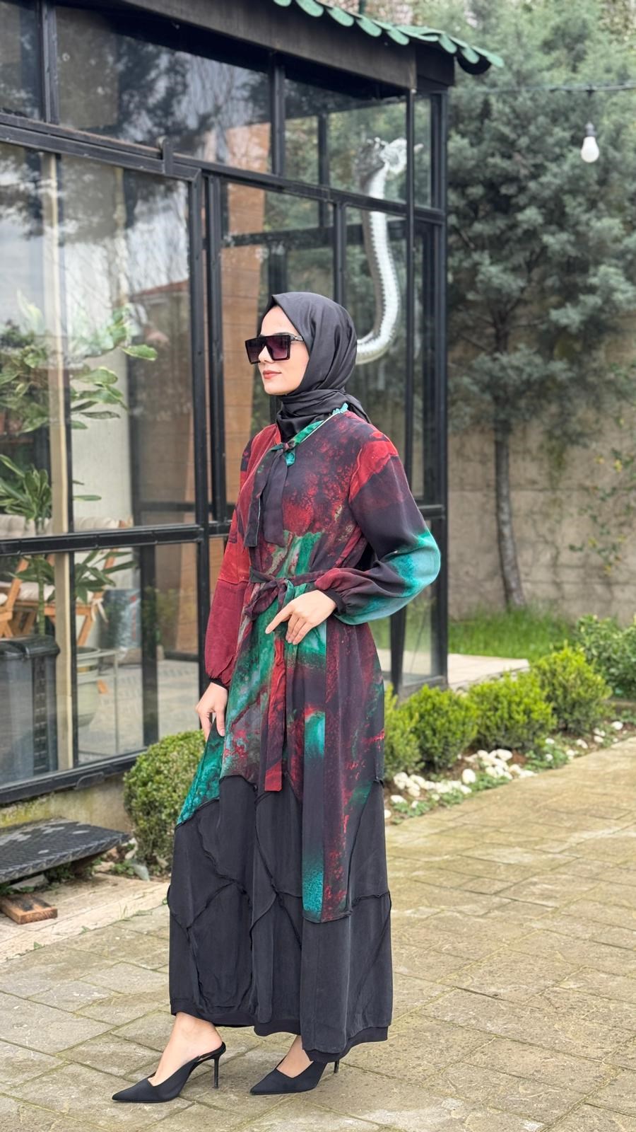 Misswhence Çiçek Desenli Elbise 39802
