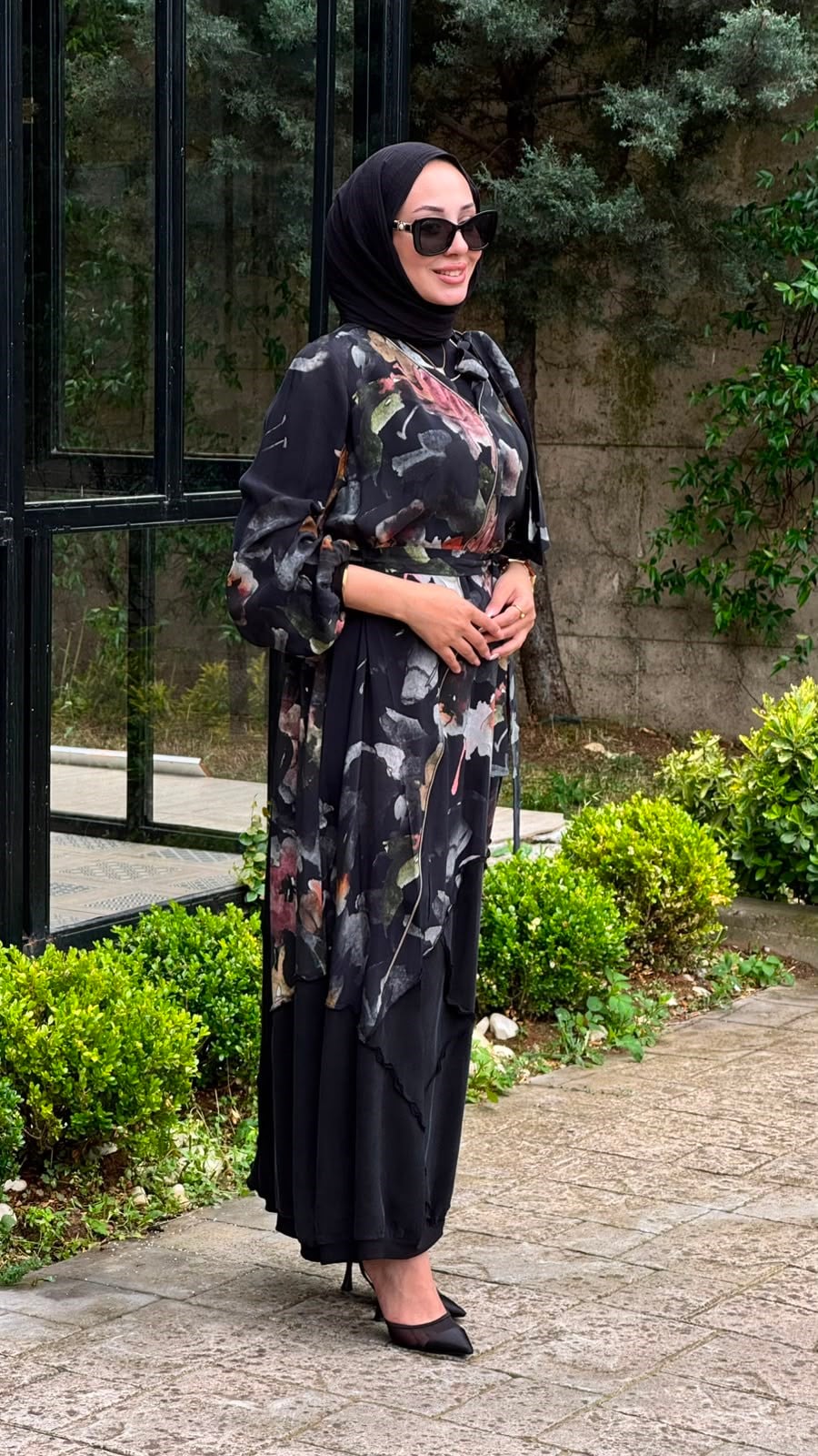 Misswhence Çiçek Desenli Elbise 39802