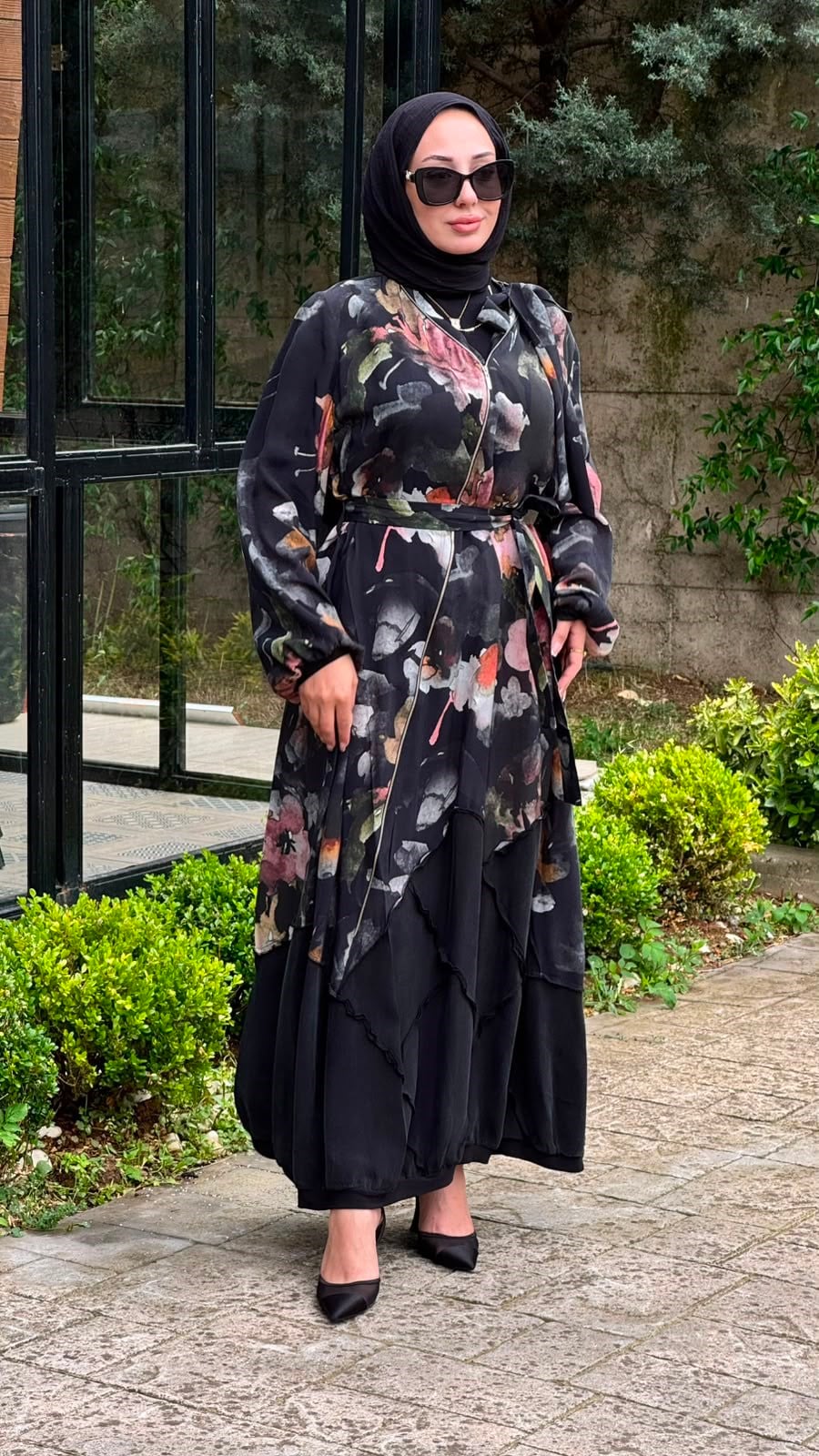 Misswhence Çiçek Desenli Elbise 39802