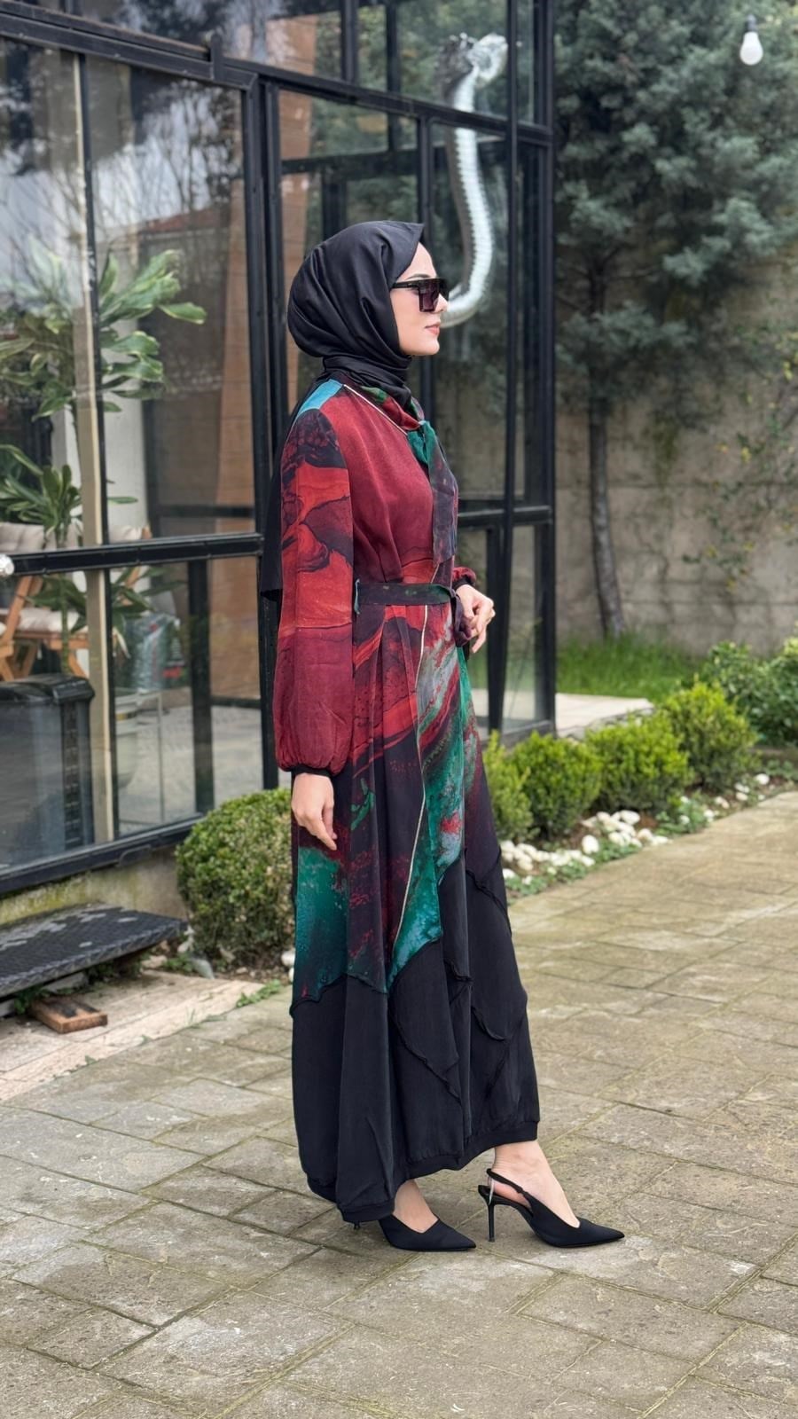 Misswhence Çiçek Desenli Elbise 39802