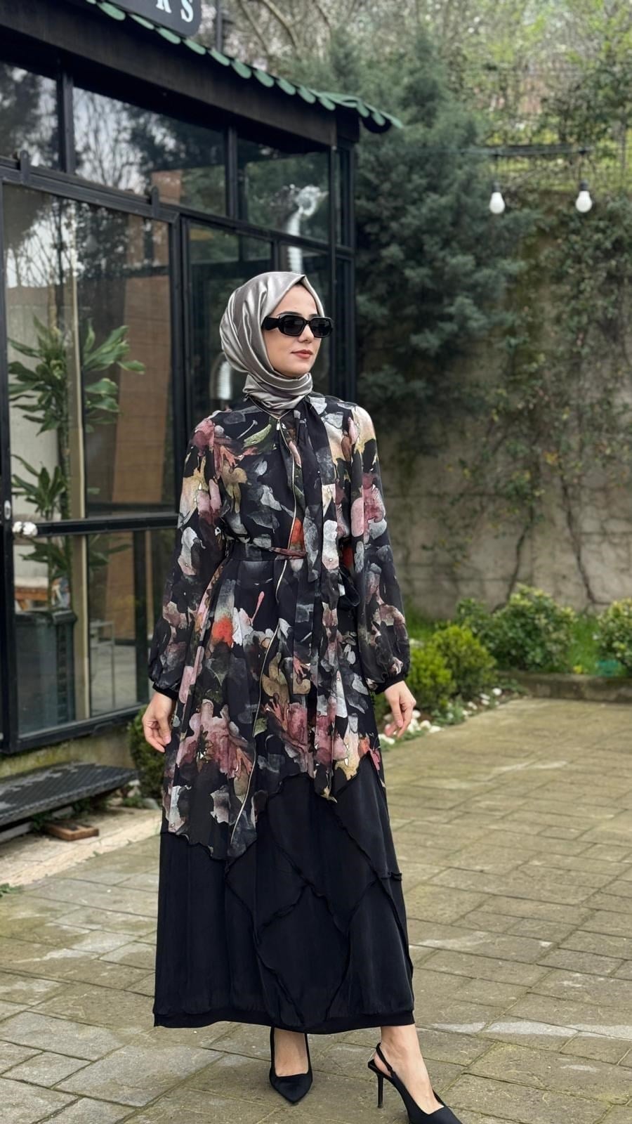 Misswhence Çiçek Desenli Elbise 39802
