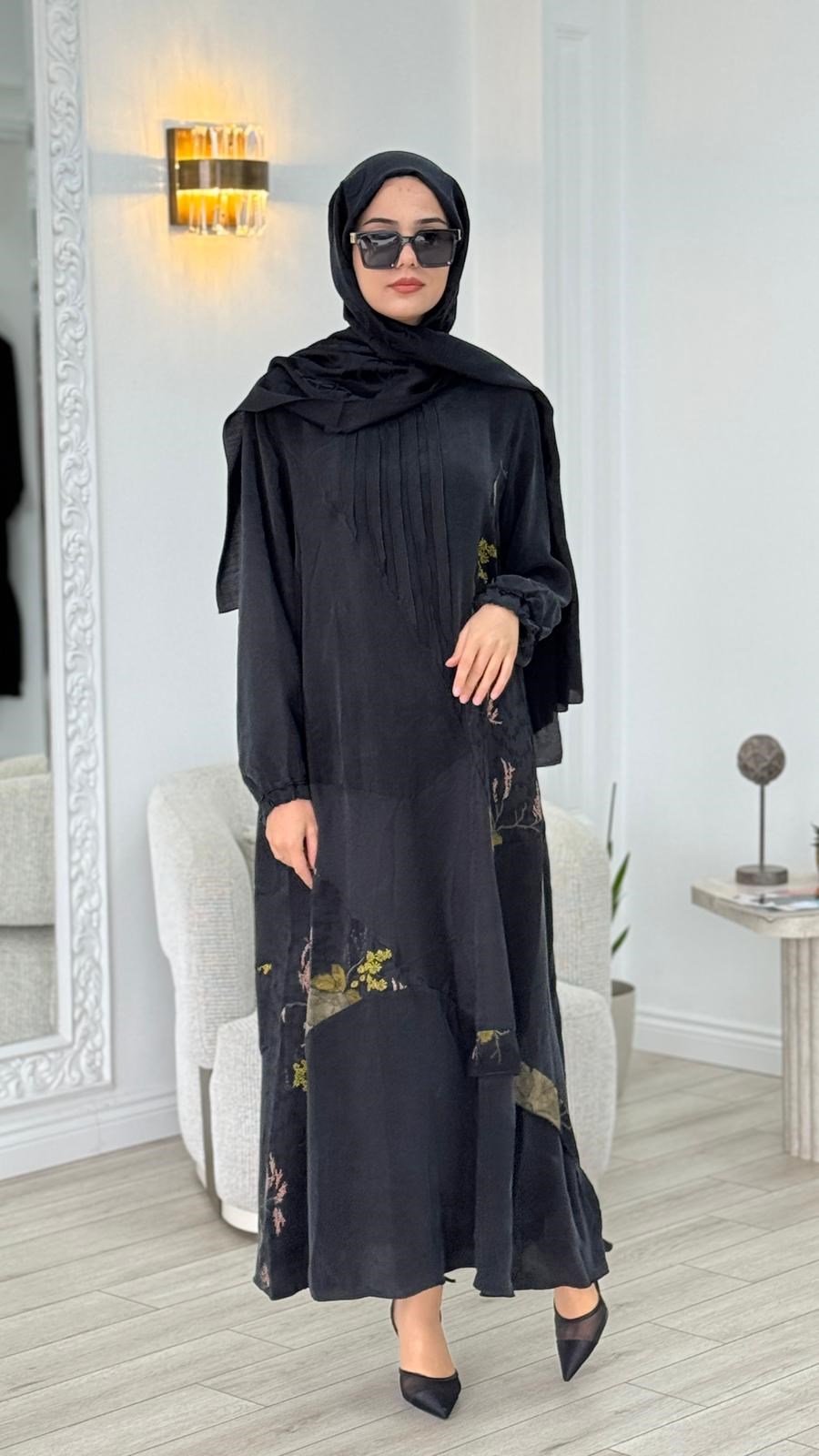 Misswhence Çiçek Şerit Desenli V3310 