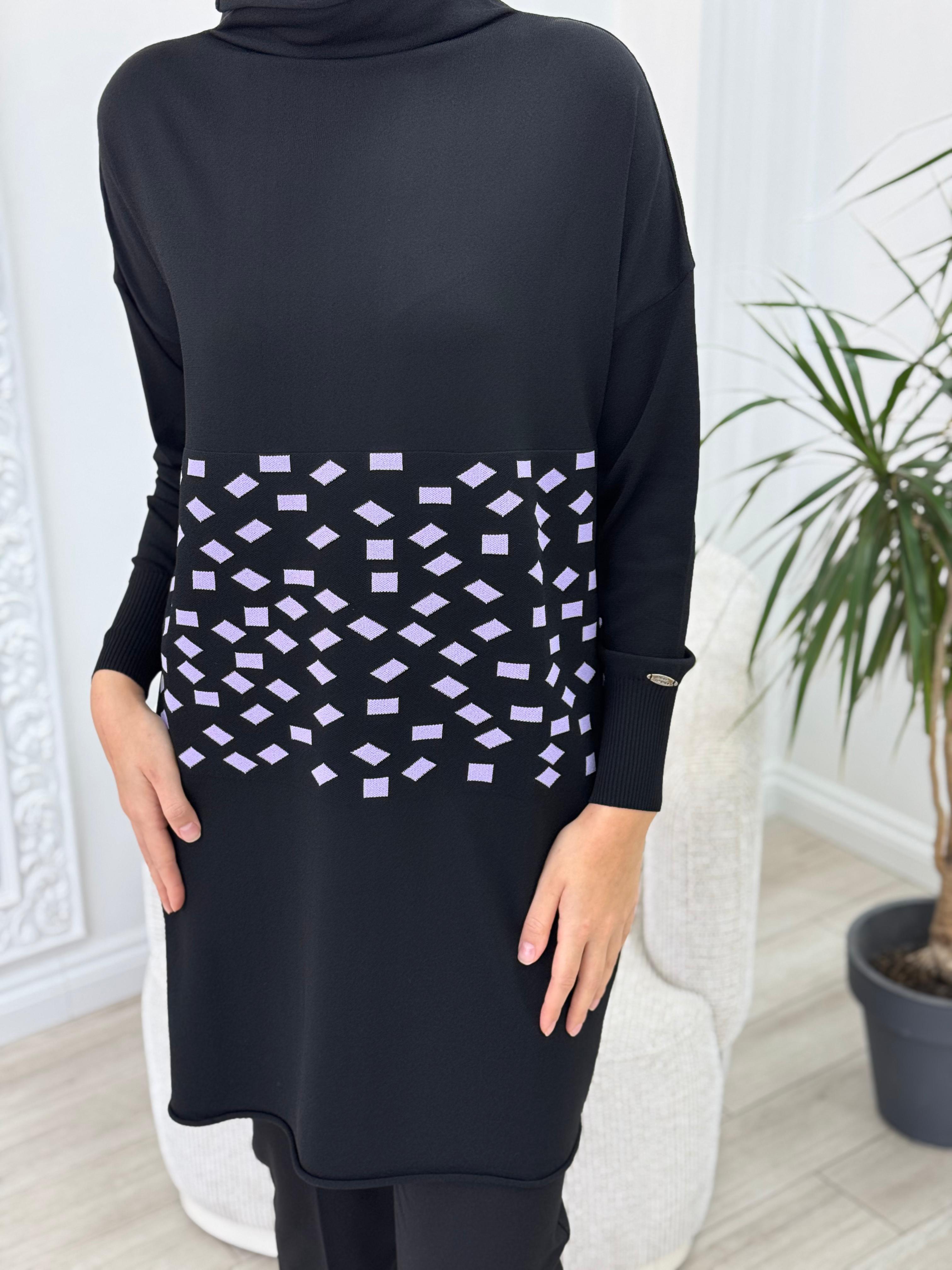Misswhence Damalı Triko  Tunik miss 242