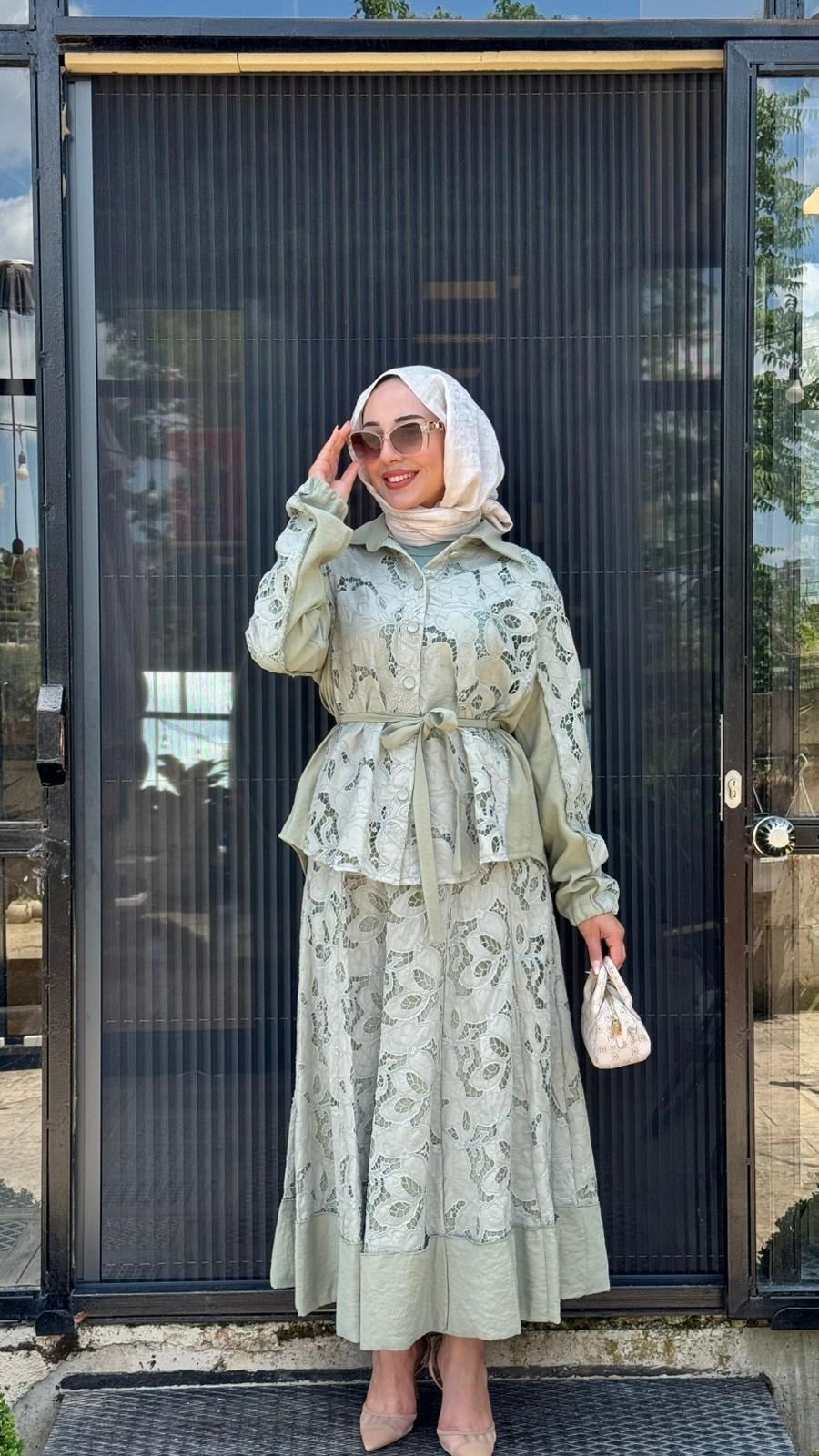 Misswhence Dantel Desenli Takım 39306