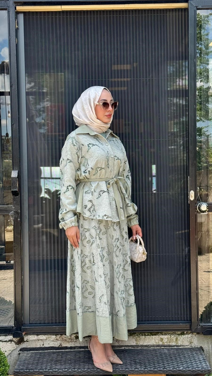 Misswhence Dantel Desenli Takım 39306