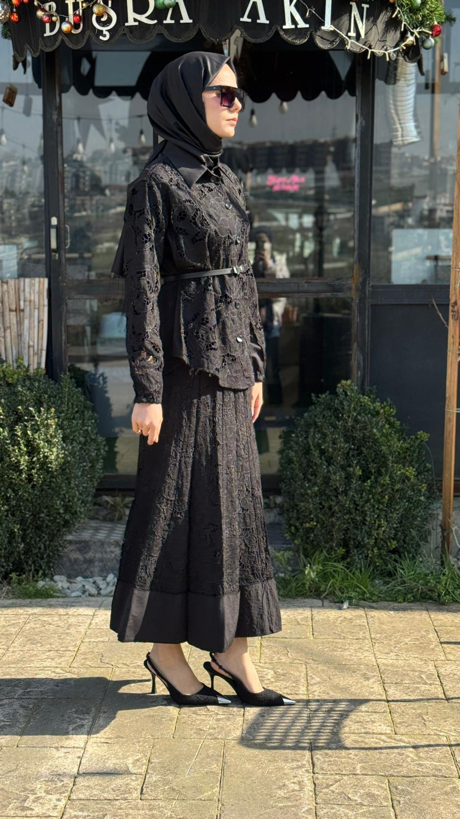 Misswhence Dantel Desenli Takım 39306