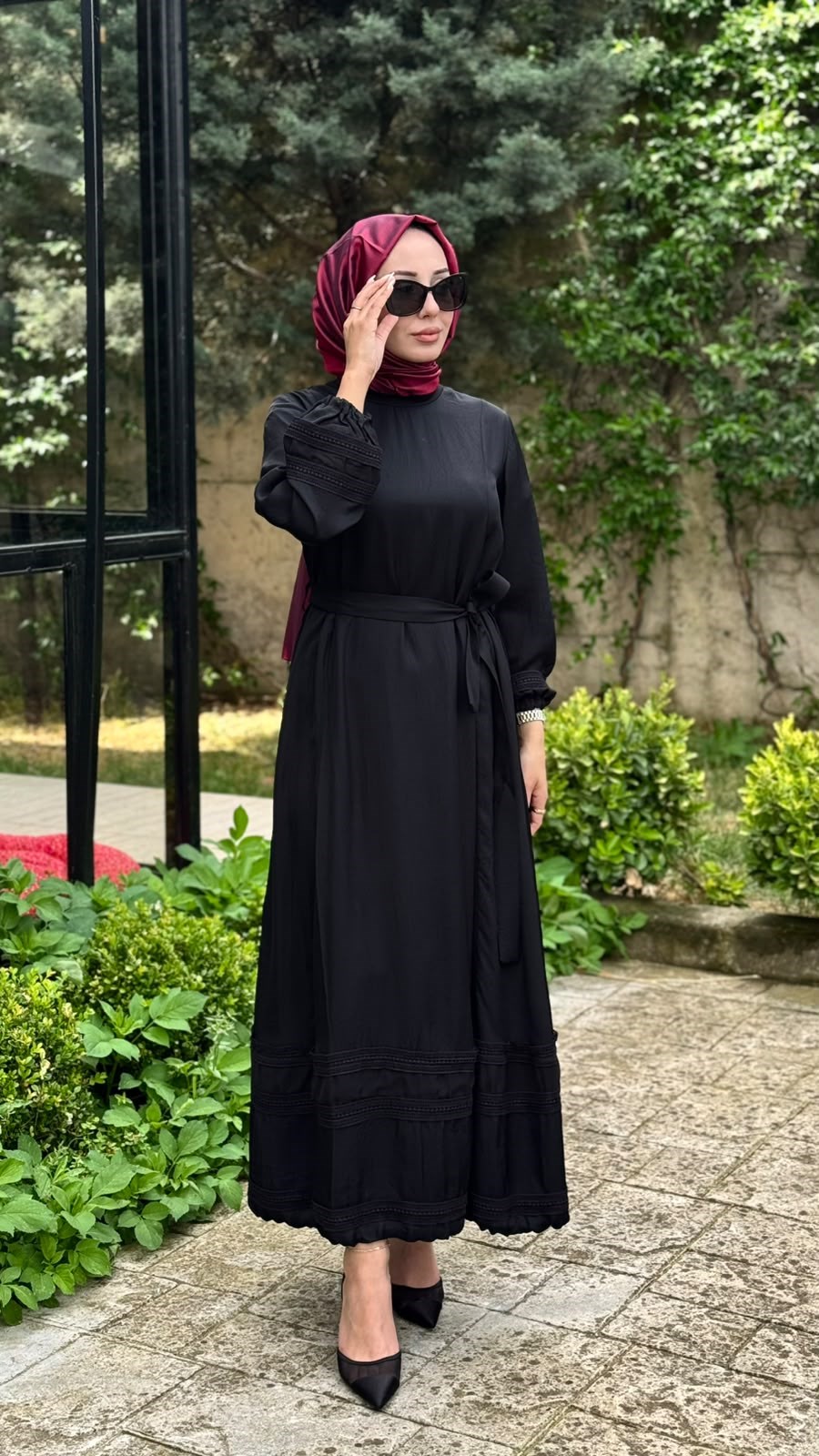 Misswhence Dantel Detaylı Elbise 39836