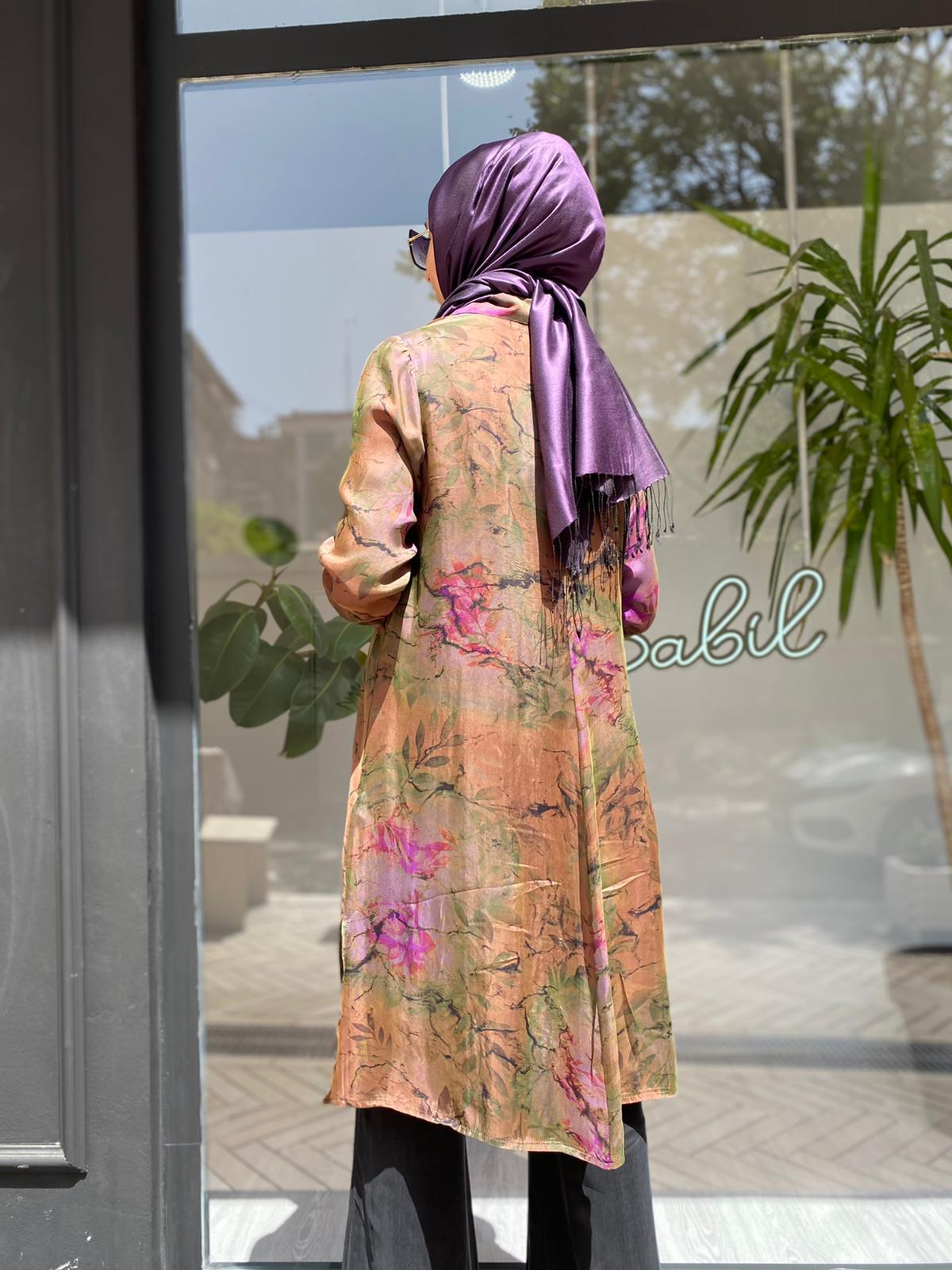 Misswhence Desenli Haki Gömlek 33308