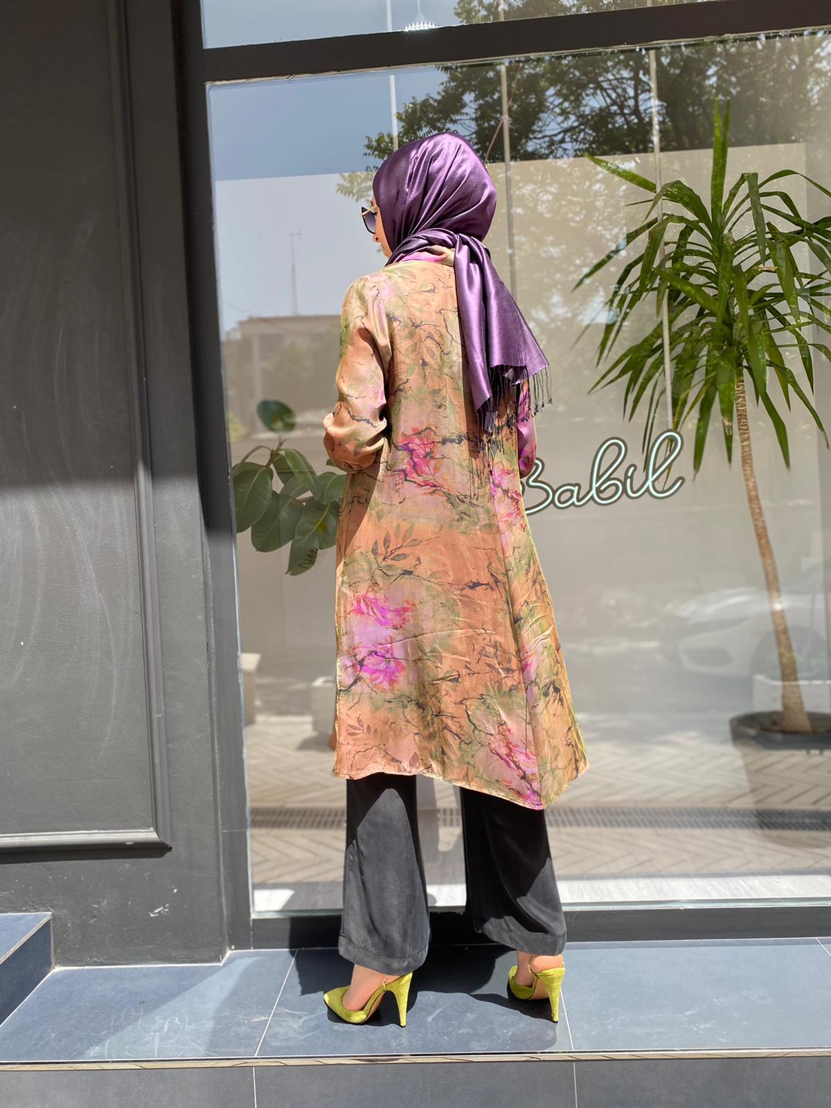 Misswhence Desenli Haki Gömlek 33308