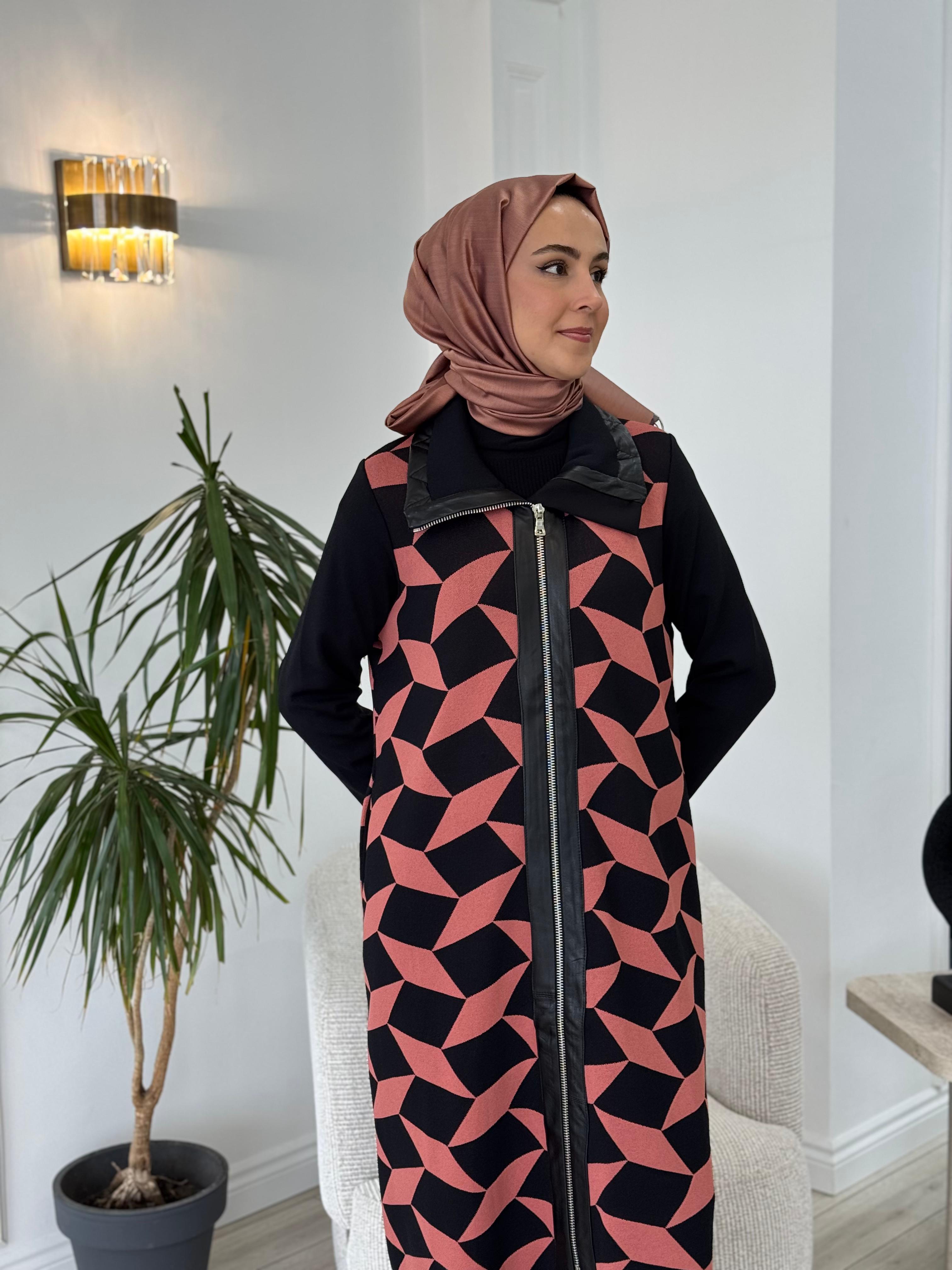 Misswhence Desenli Triko Kap Gül Kurusu Miss 217
