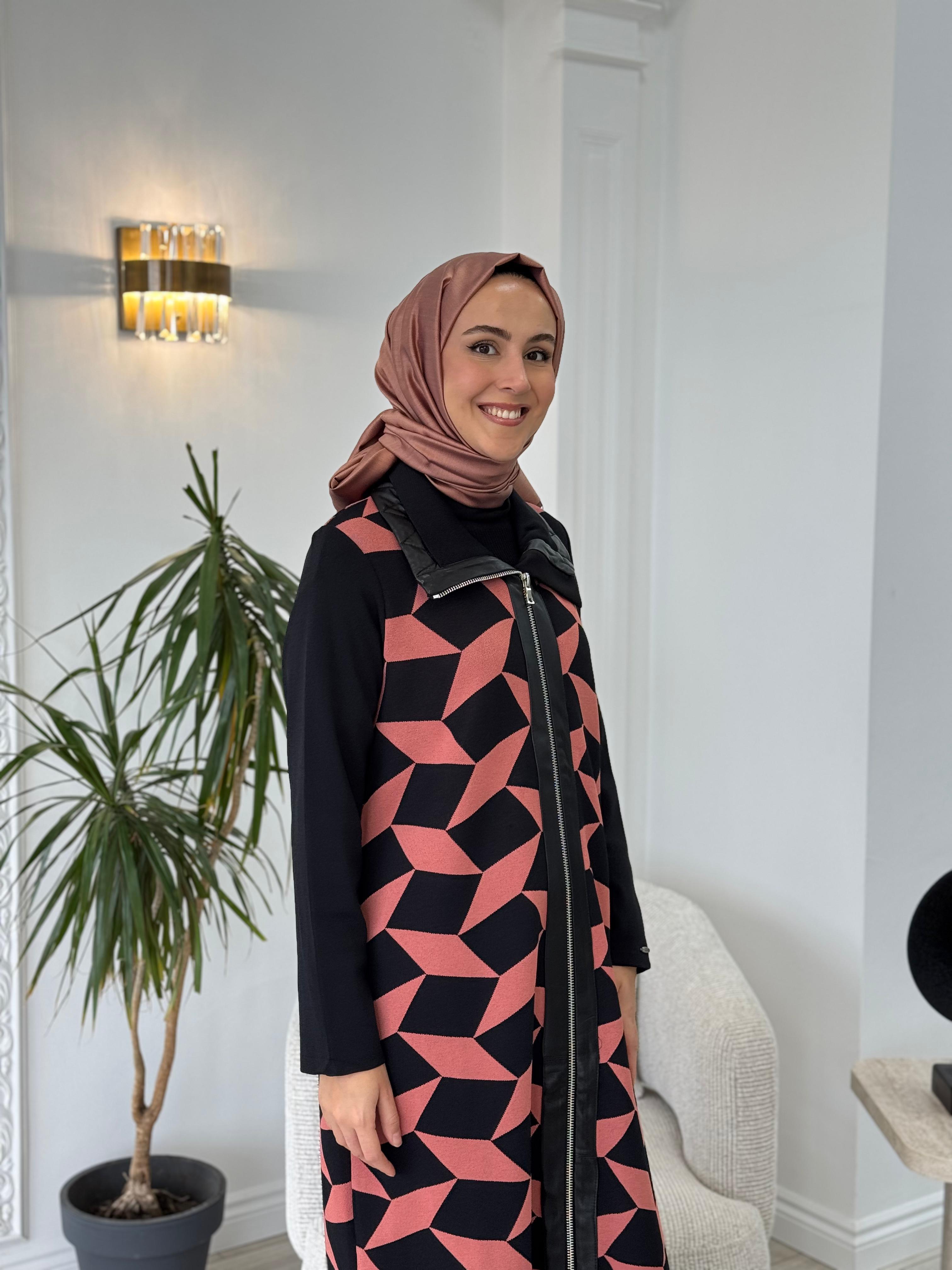 Misswhence Desenli Triko Kap Gül Kurusu Miss 217