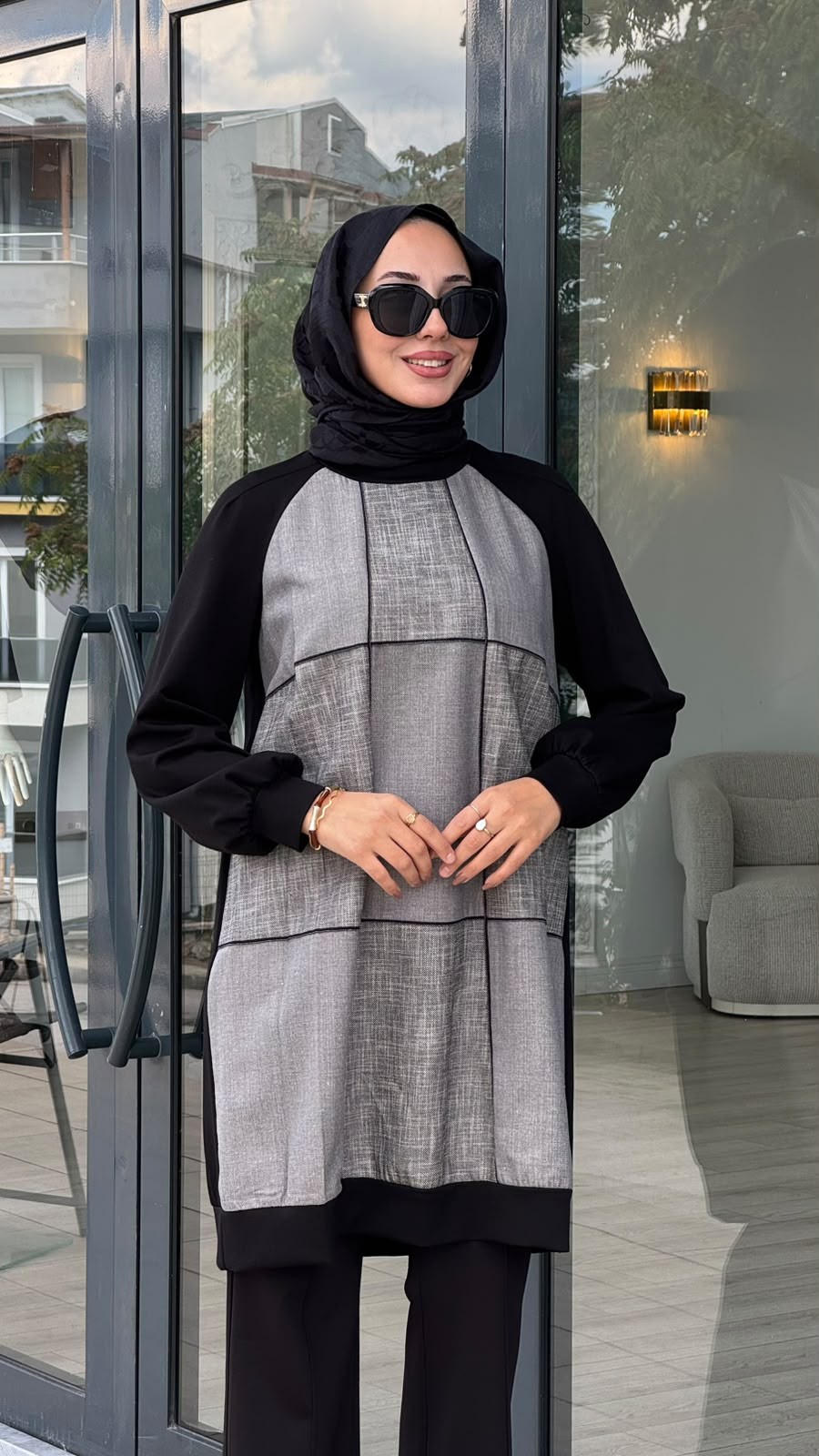 Misswhence Desenli Tunik 40030