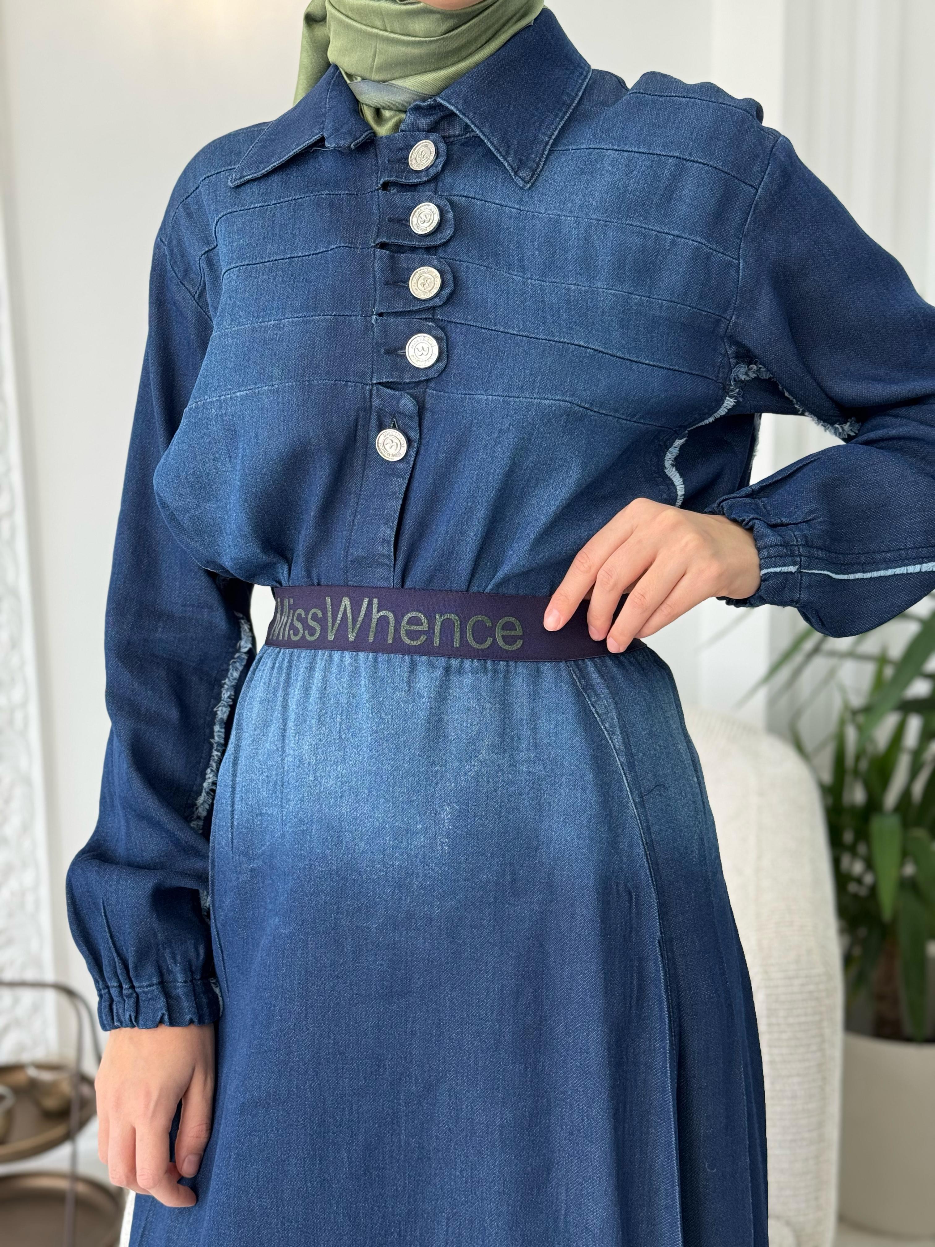 Misswhence Düğme Detaylı Takım Lacivert 37304