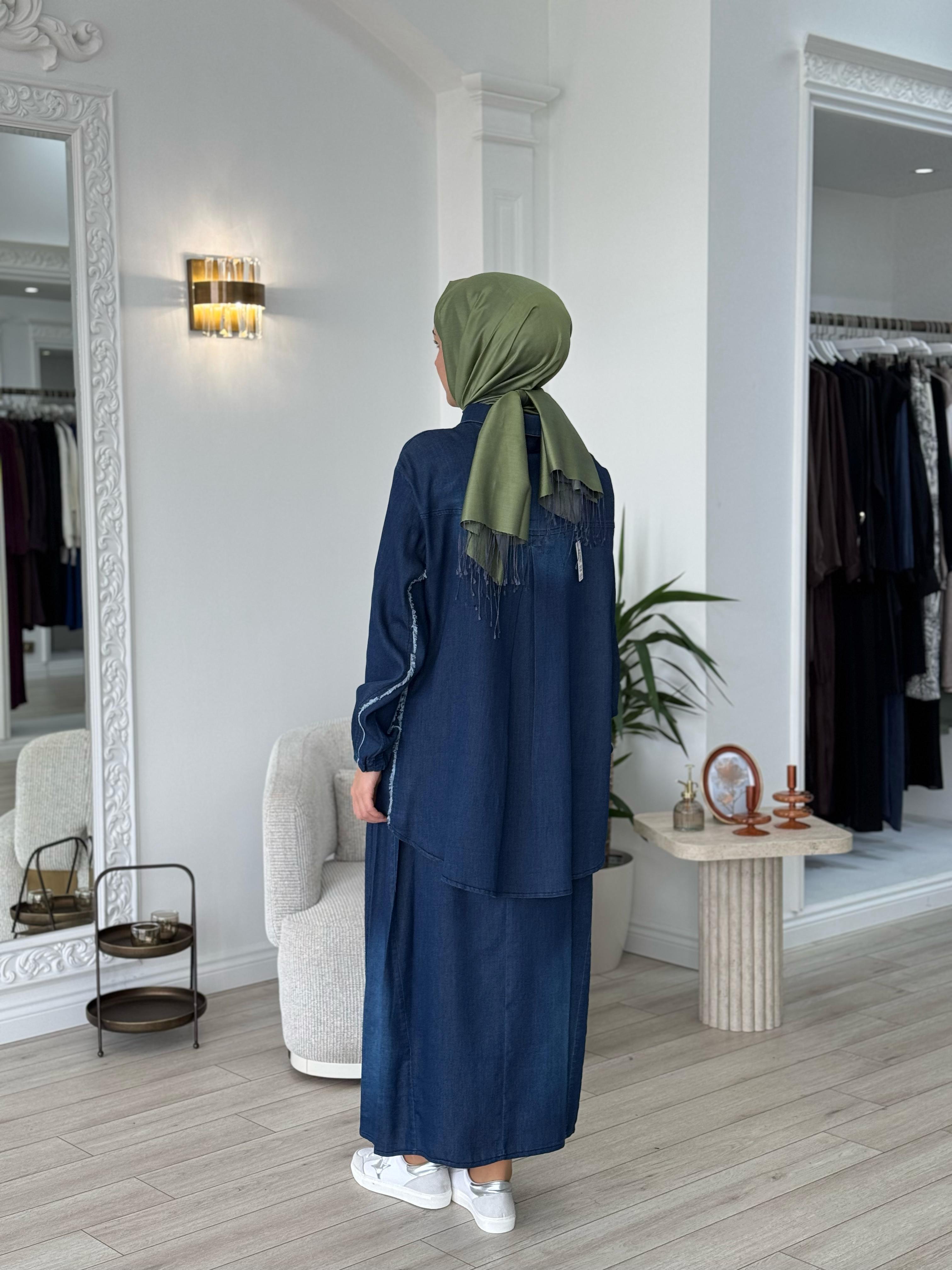 Misswhence Düğme Detaylı Takım Lacivert 37304