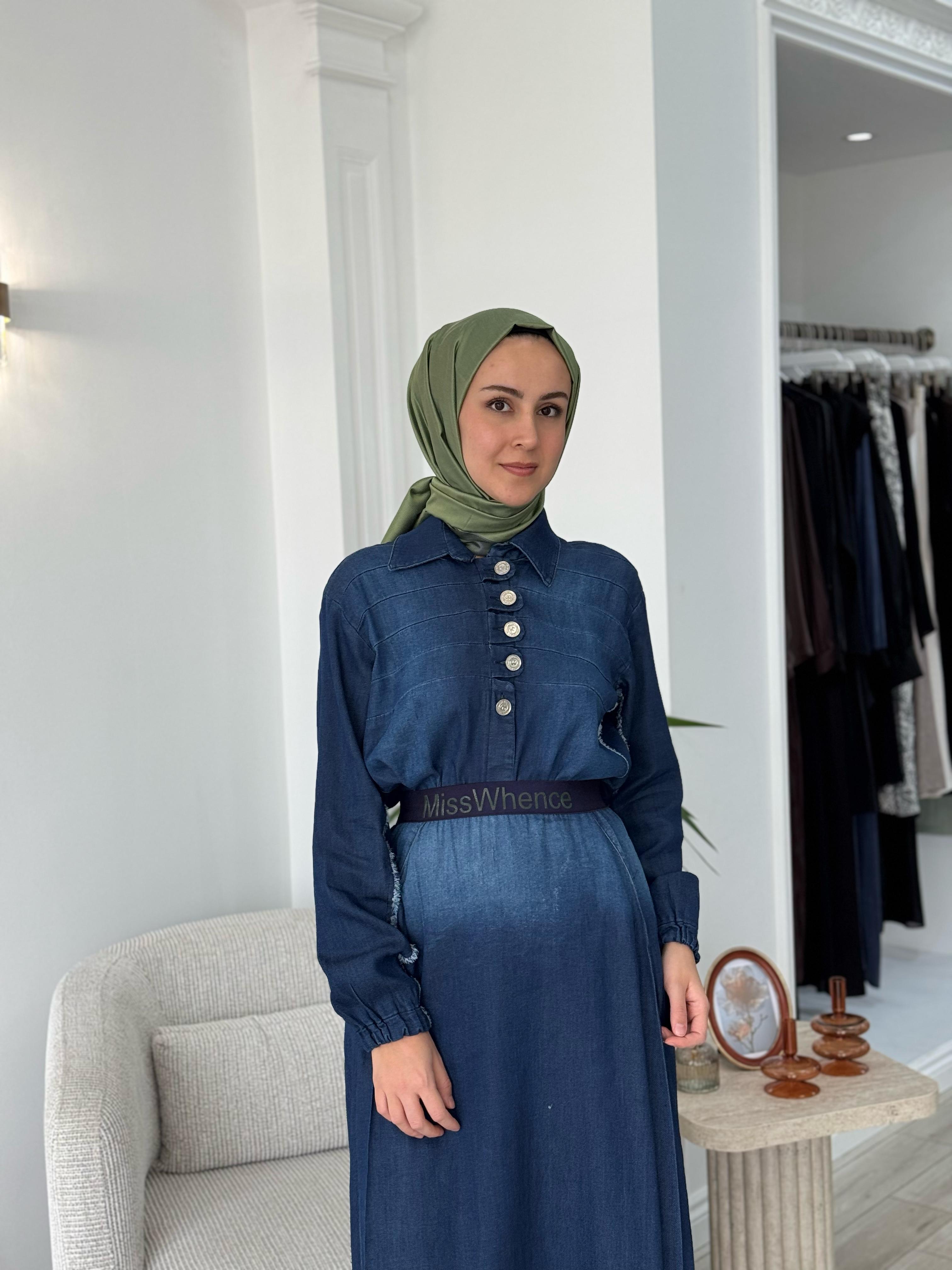 Misswhence Düğme Detaylı Takım Lacivert 37304