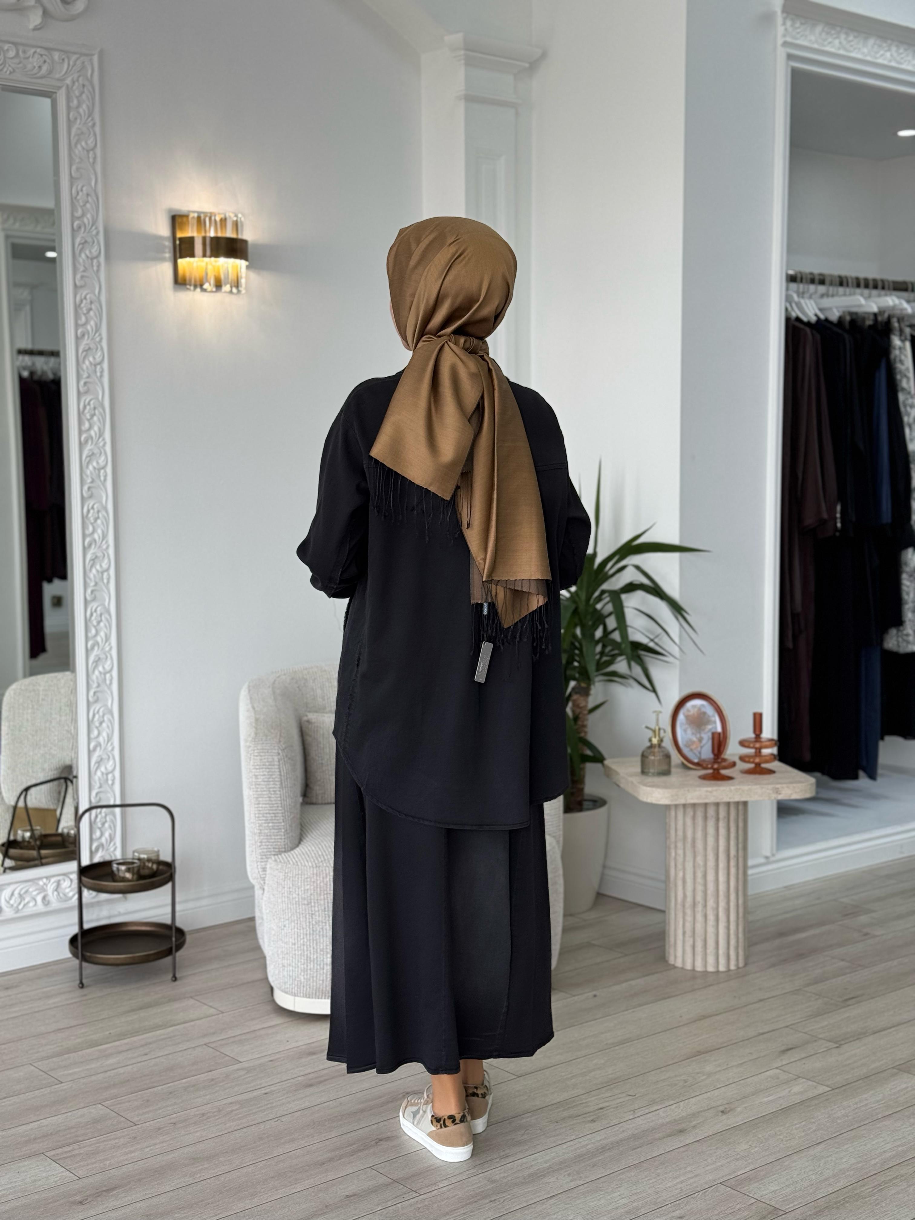 Misswhence Düğme Detaylı Takım Siyah 37304