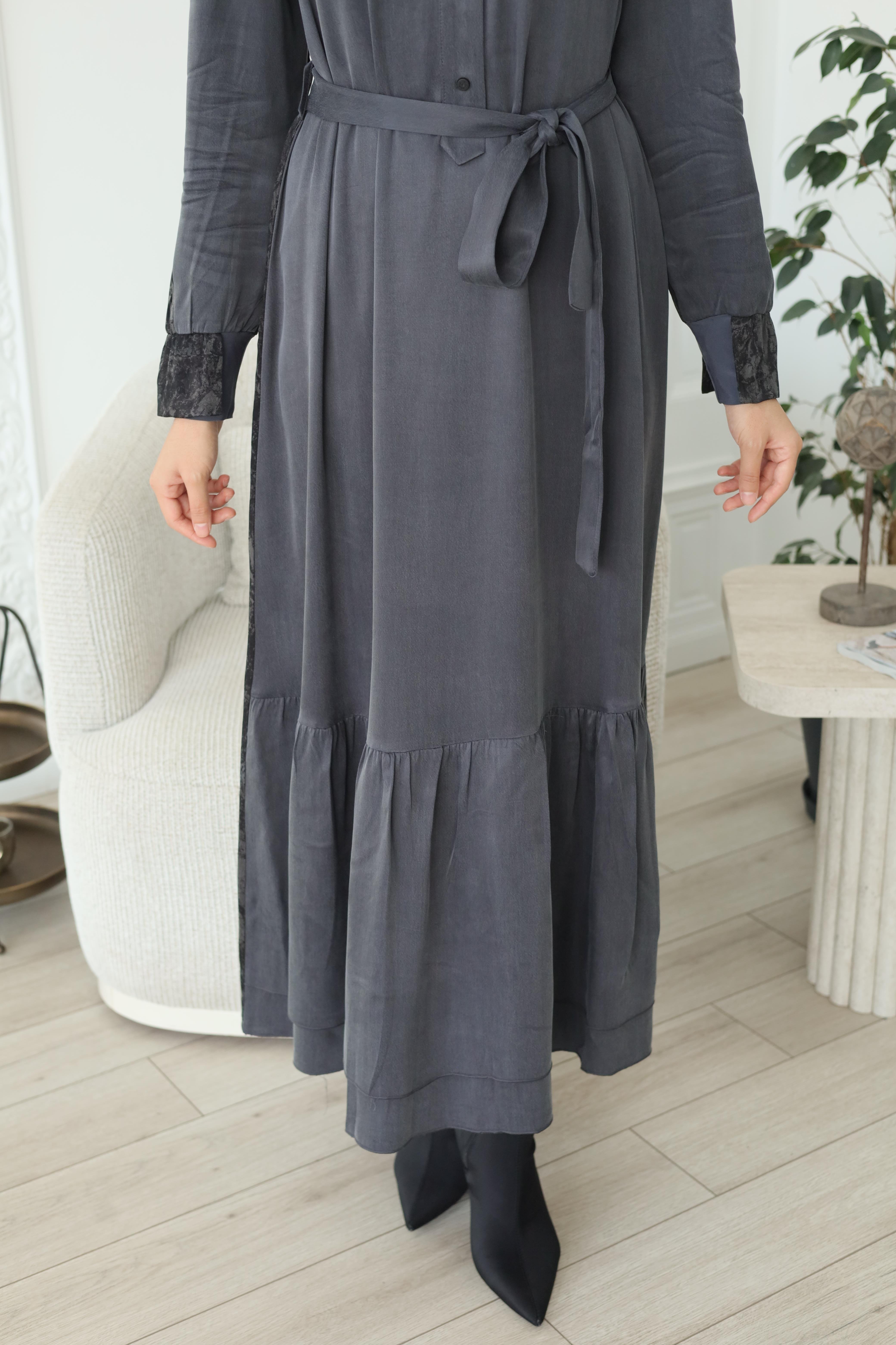 Misswhence Elbise Gri 38827